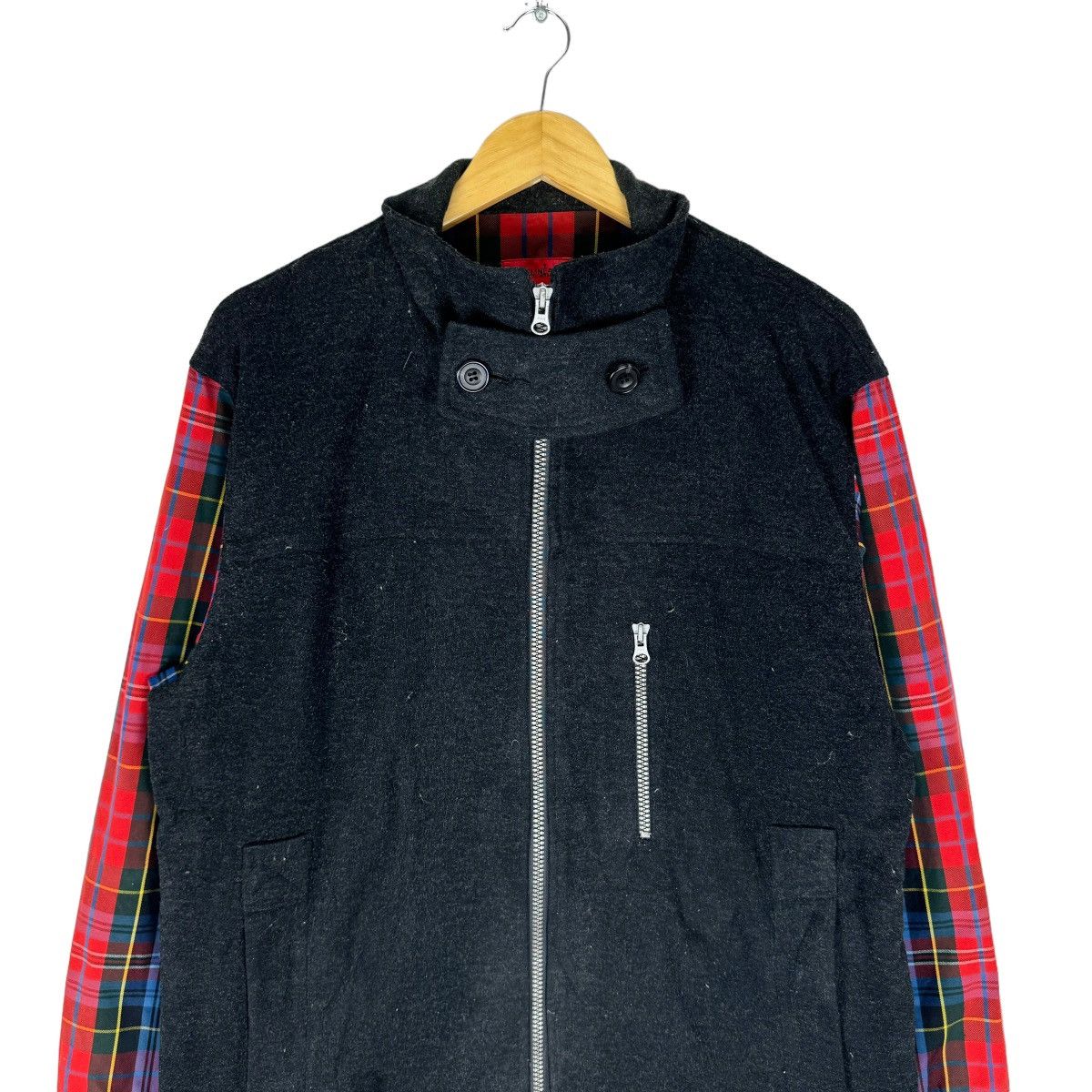 Japanese Brand ❄️INTERLINEAIRE HOMME MASATSUGU MIYAMOTO TARTAN ZIP JACKET Size US L / EU 52-54 / 3 - 3 Thumbnail