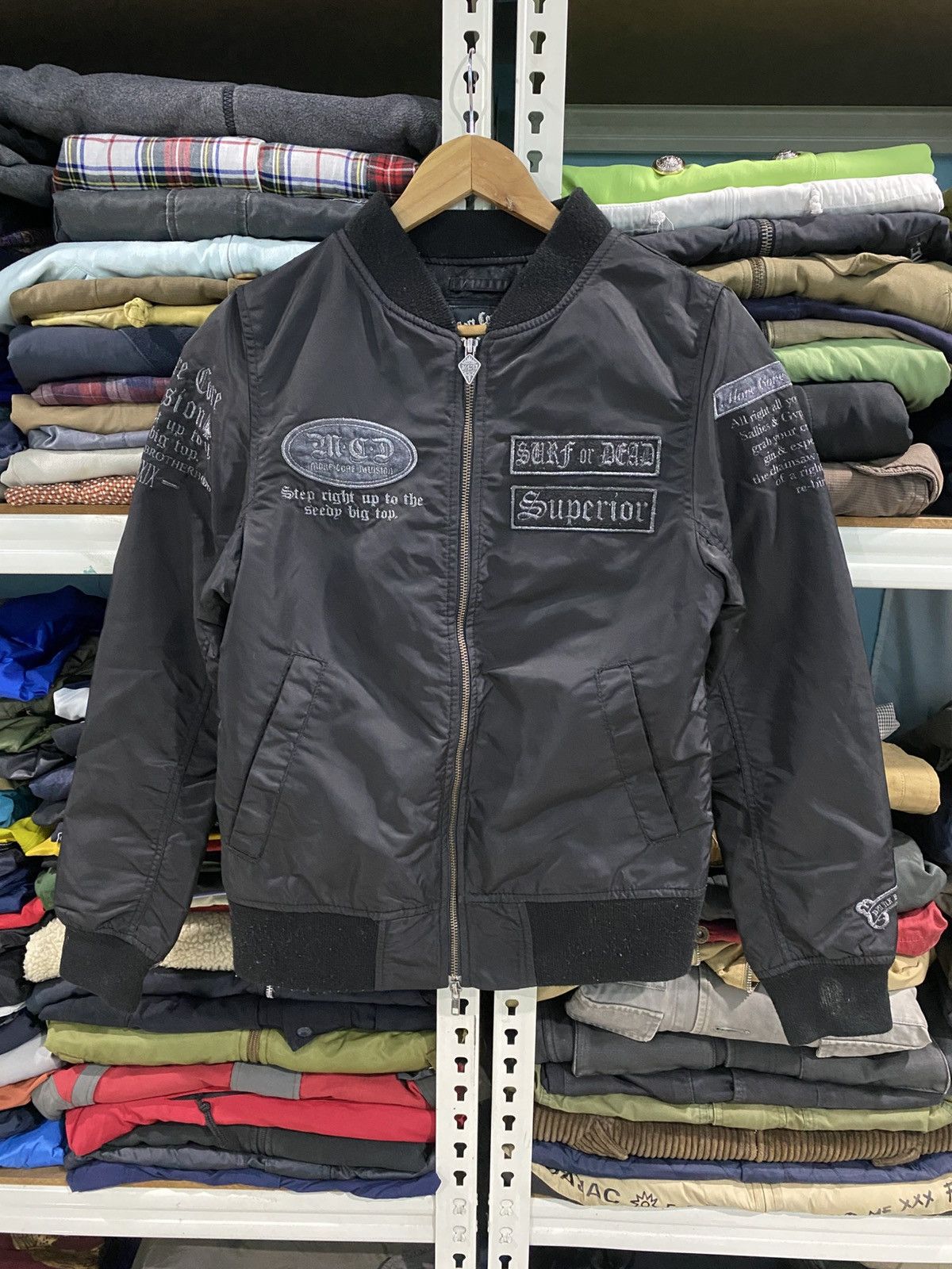 Seditionaries More Core Division Anarchy Embroidery Logo Bomber Jacket Size US S / EU 44-46 / 1 - 2 Thumbnail
