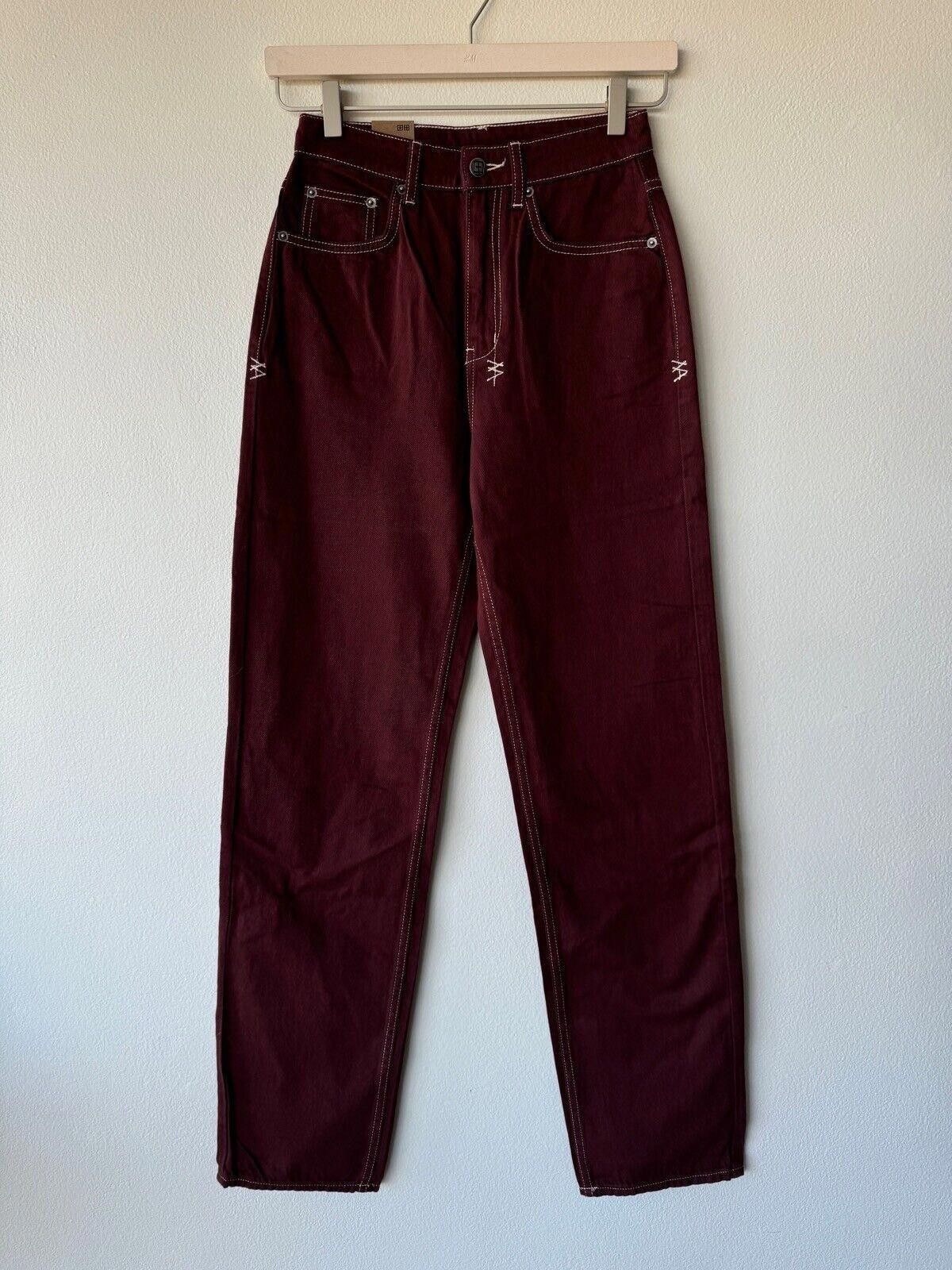 Ksubi new Ksubi womens denim jean playback burgundy red xs 24 6 Size 24" / US 00 / IT 34 - 1 Thumbnail