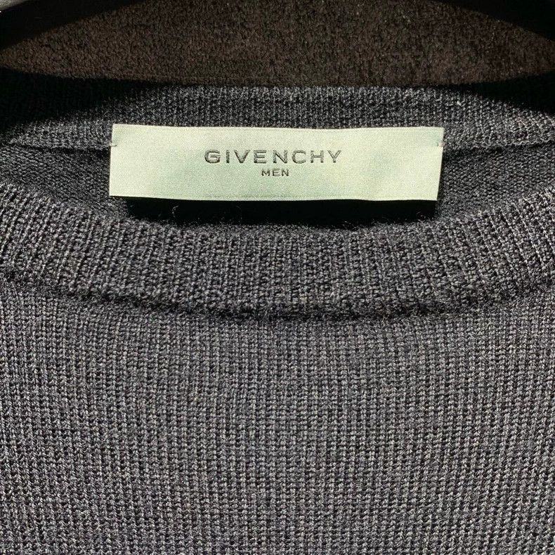 Givenchy Givenchy Black and Grey Striped Wool Knit Sweater 2506-Next Size US L / EU 52-54 / 3 - 2 Thumbnail