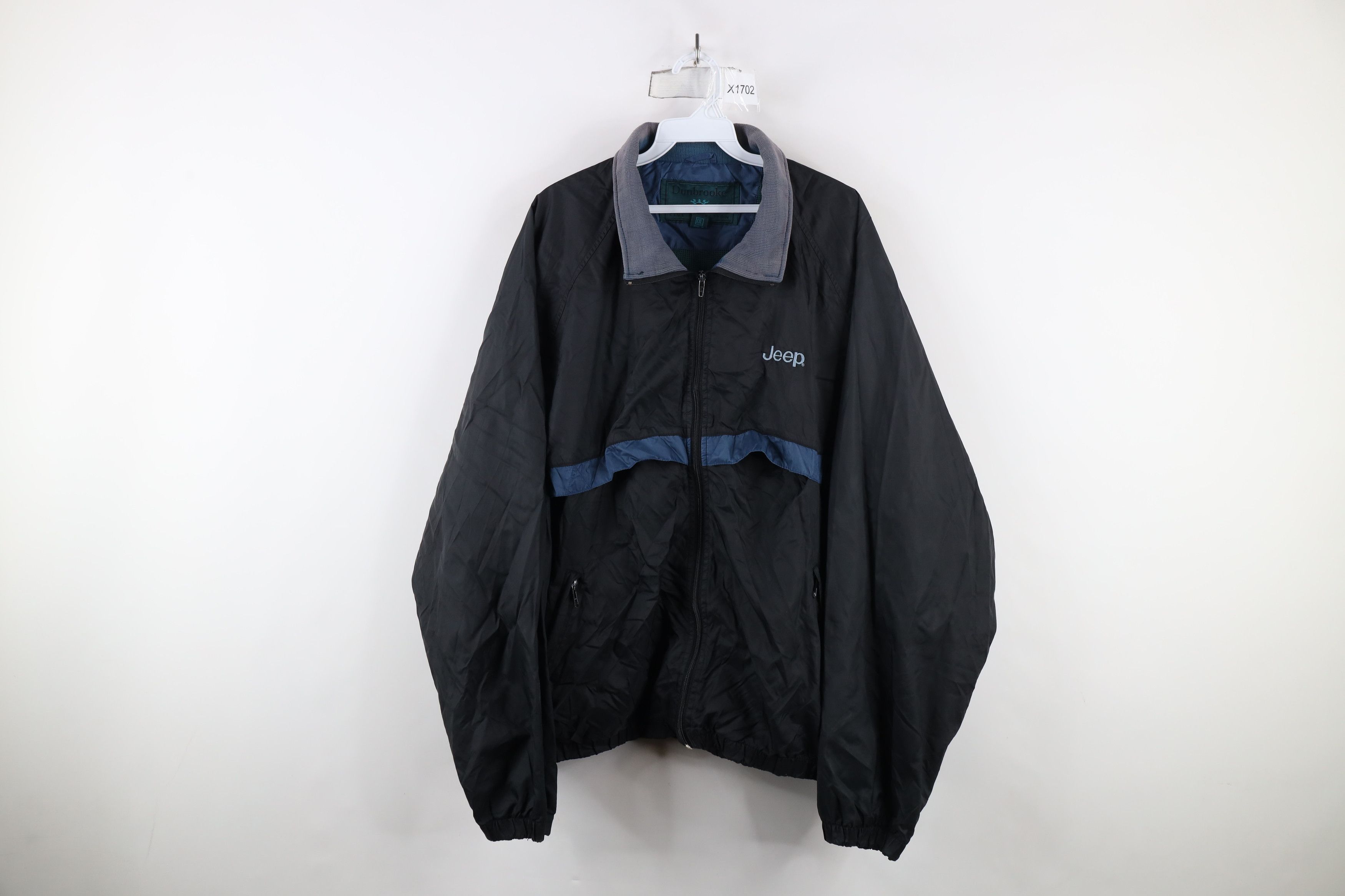 Vintage Vintage 90s Jeep Motors Spell Out Lined Windbreaker Jacket Size US XXL / EU 58 / 5 - 1 Thumbnail
