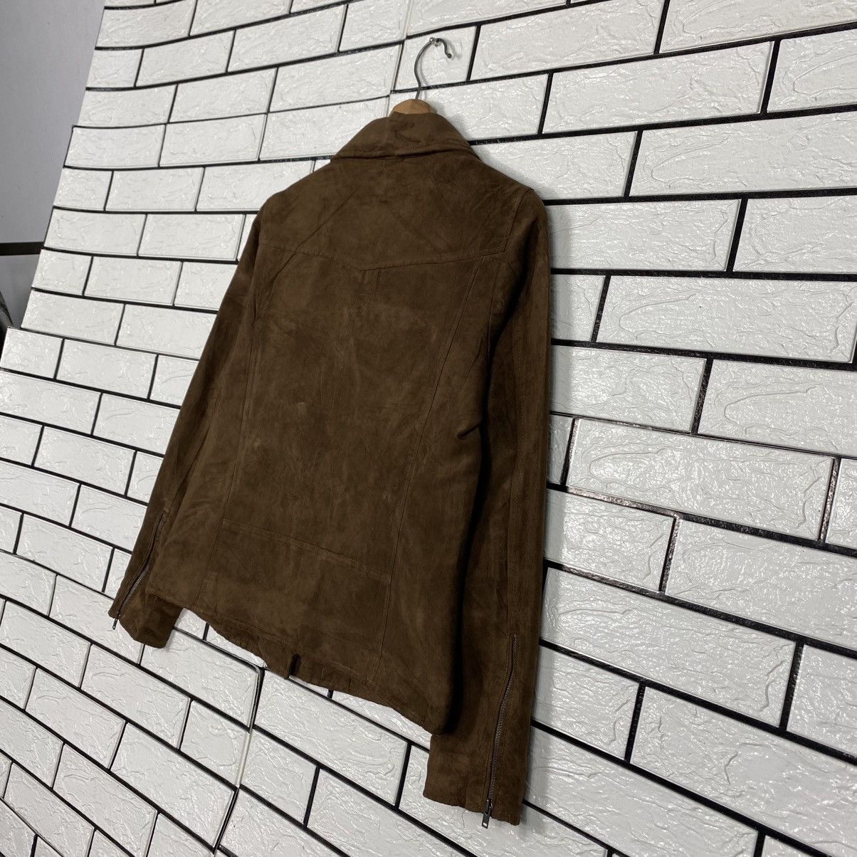 Japanese Brand 📌Biker Velvet Jacket Uniqlo Issey Miyake Double Collar Size US M / EU 48-50 / 2 - 11 Thumbnail