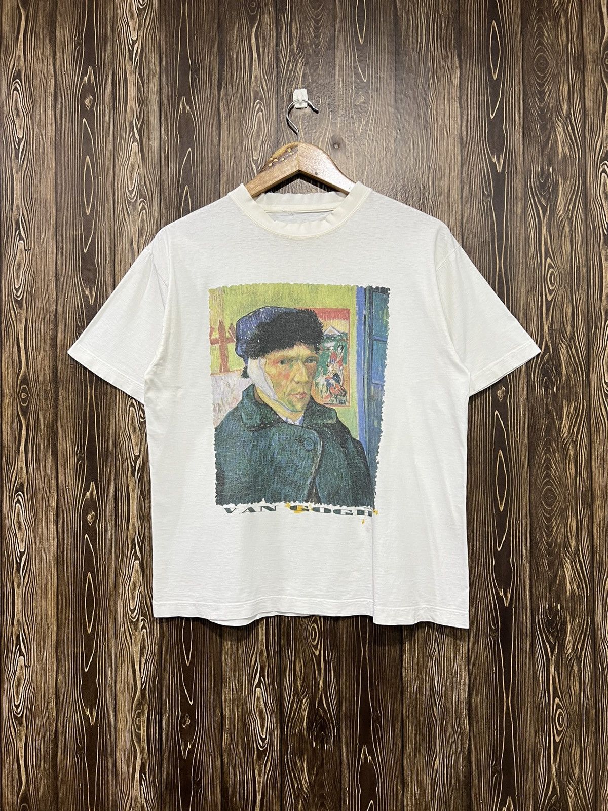 Arts & Science Vintage 90s Van Gogh Potrait Art Boxy Tshirt Size US M / EU 48-50 / 2 - 1 Thumbnail