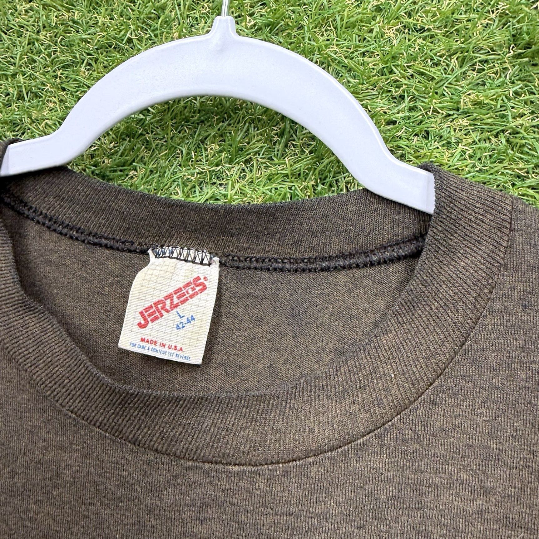 Vintage VINTAGE Jack Daniels 80s Shirt Mens L Brown Cotton Crew Neck Short Sleeve Graphic 80s Tennessee Whiskey Size US L / EU 52-54 / 3 - 7 Thumbnail