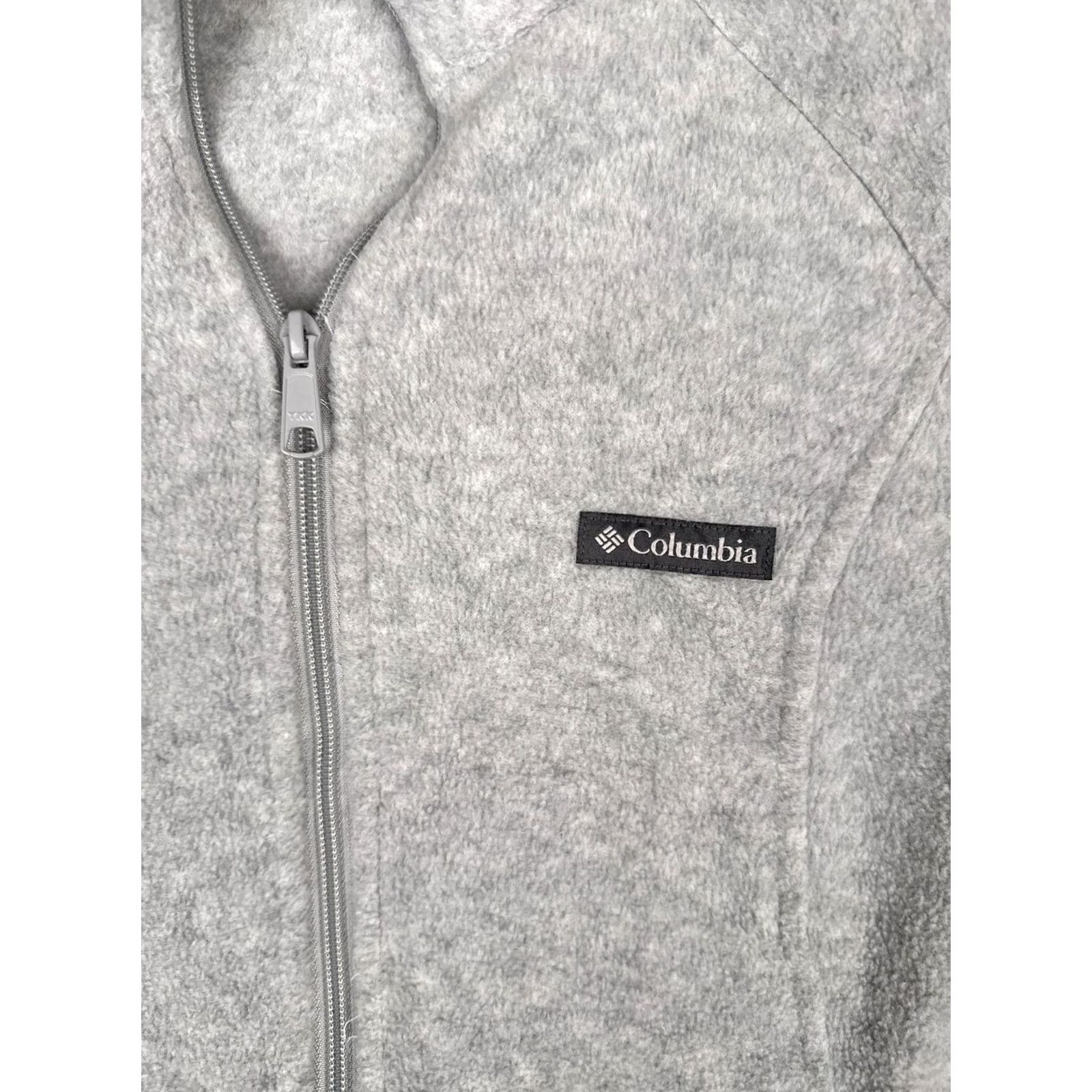 Vintage Columbia Jacket Womens Large Gray Fleece Full Zip Collared Pockets Outdoor Warm Size L / US 10 / IT 46 - 6 Thumbnail