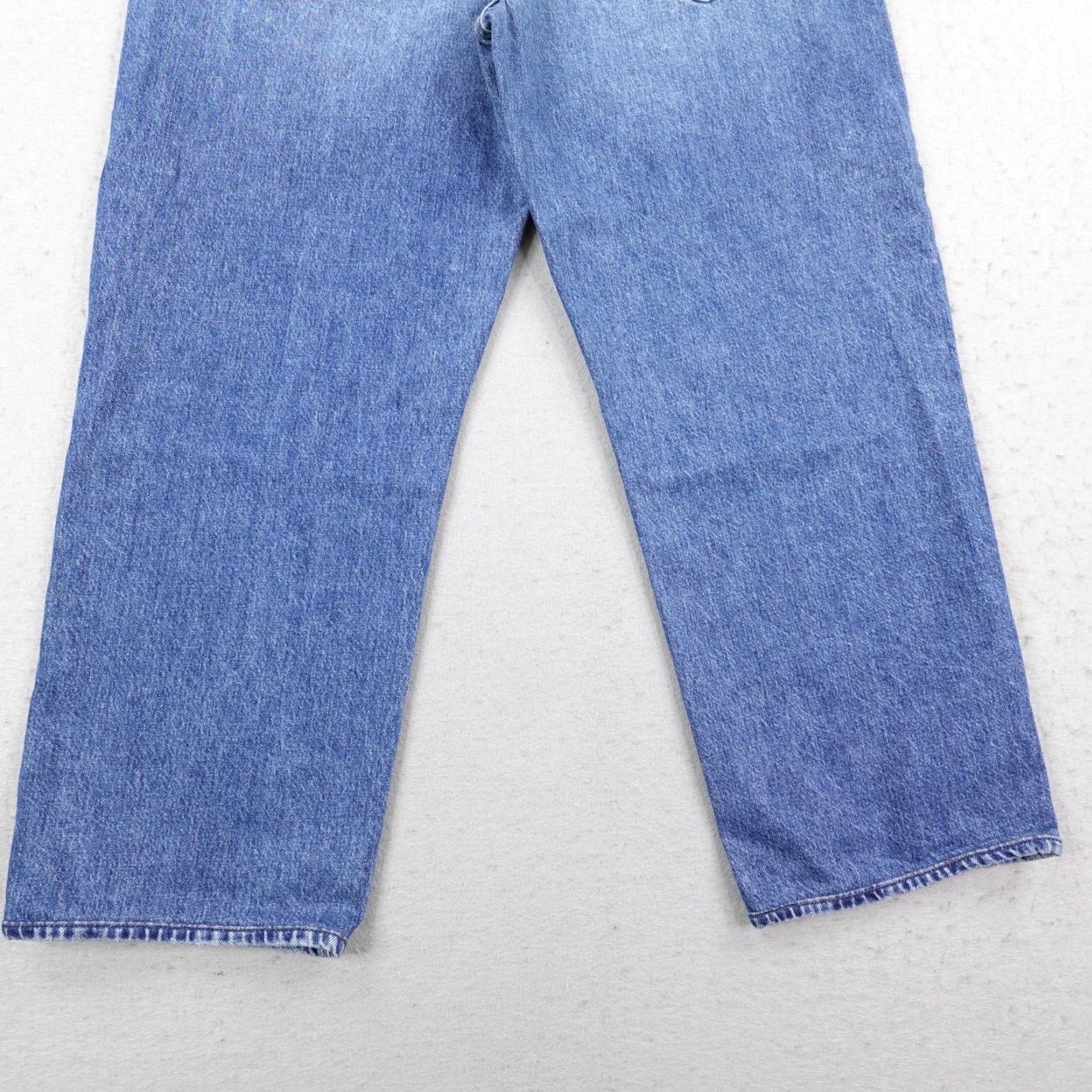 Madewell Madewell Jeans 31 Blue Denim Low Slung Straight Button Fly Baggy Loose Medium Wash Women's Jeans Size 24" / US 00 / IT 34 - 6 Thumbnail