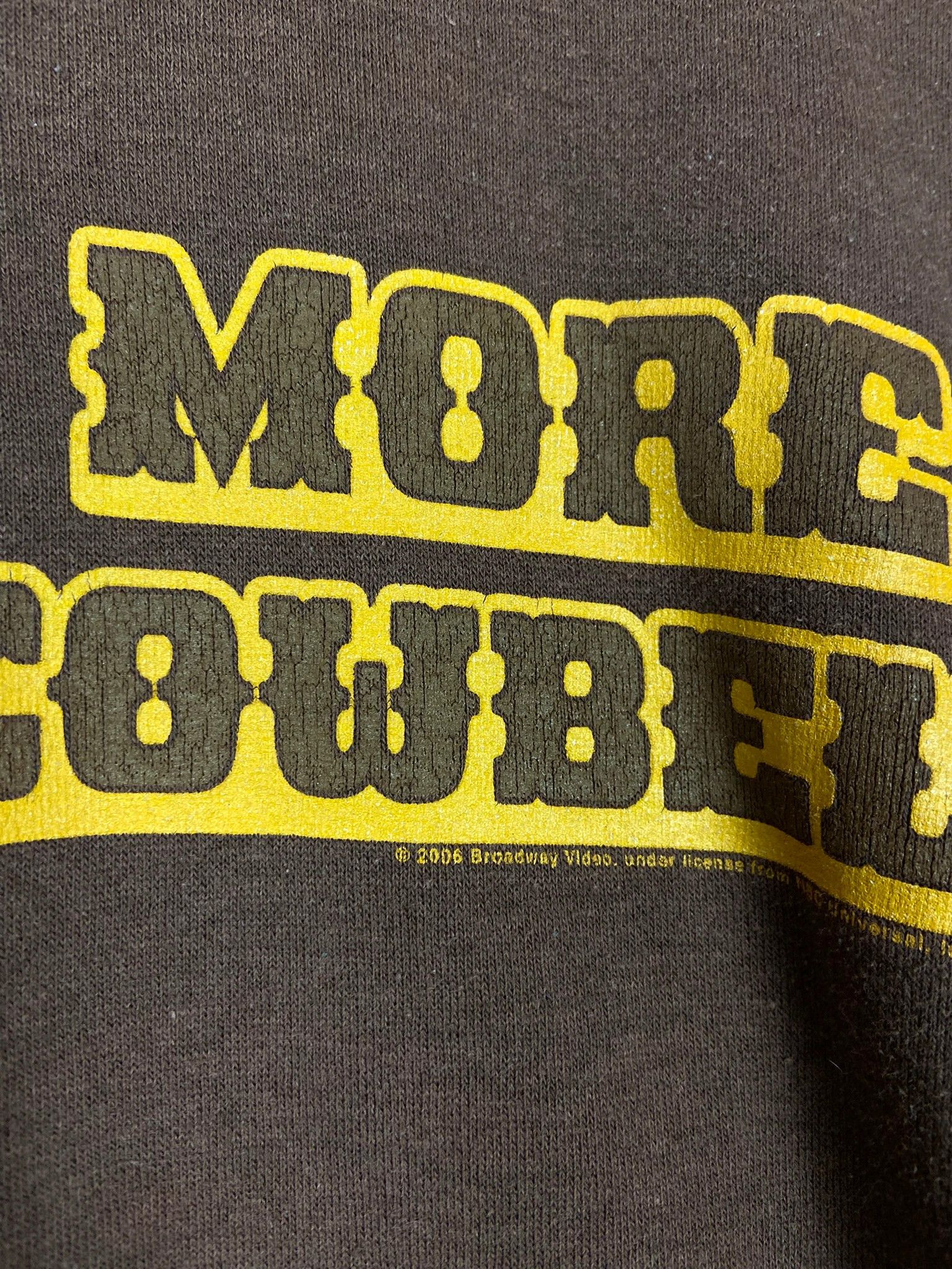 Vintage Vintage More Cowbell Hoodie M | Brown Graphic Sweatshirt Size US M / EU 48-50 / 2 - 3 Thumbnail