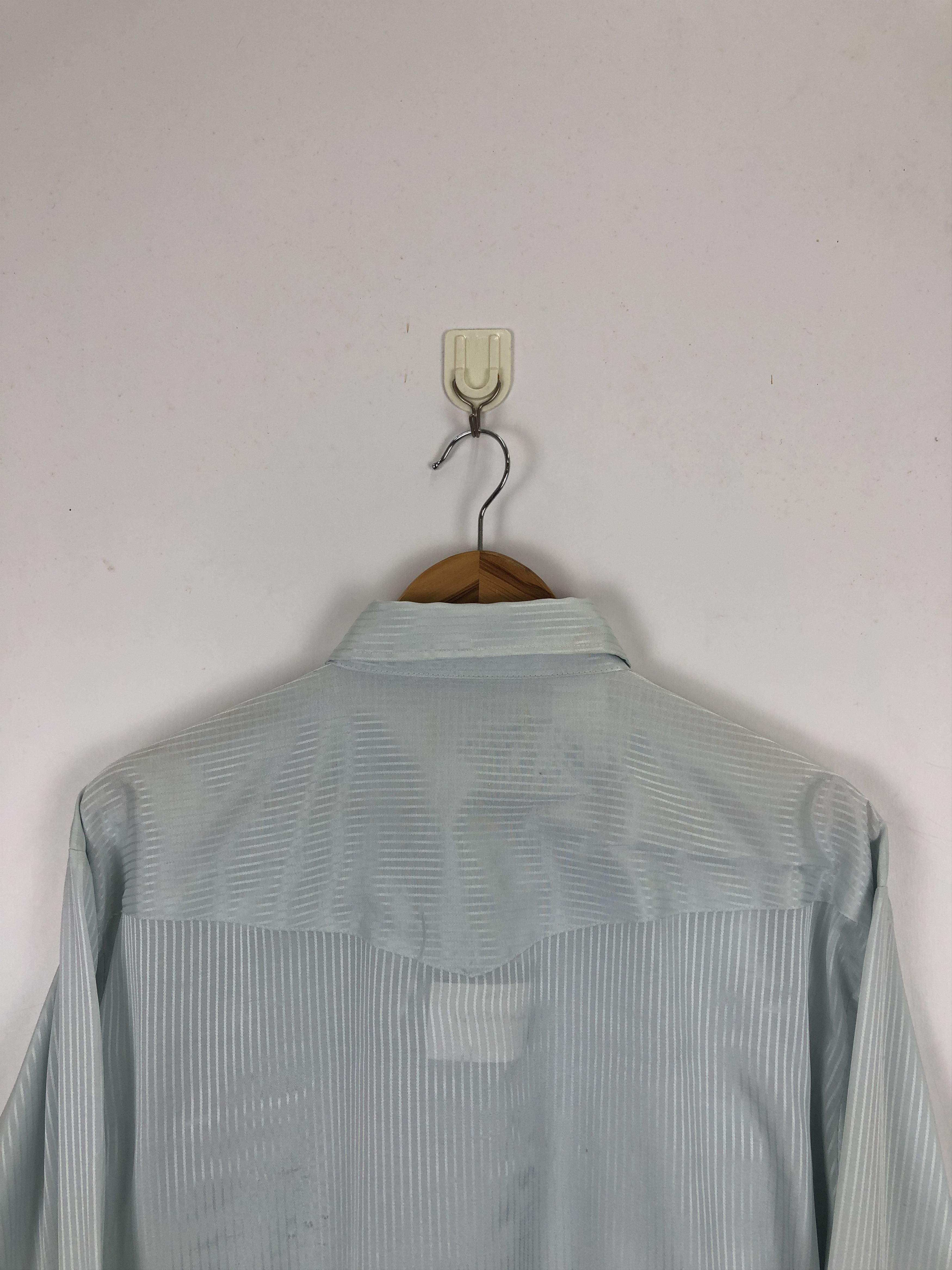 Japanese Brand × Vintage Vintage 80s Striped Western Shirt TA0461 Size US XL / EU 56 / 4 - 4 Thumbnail
