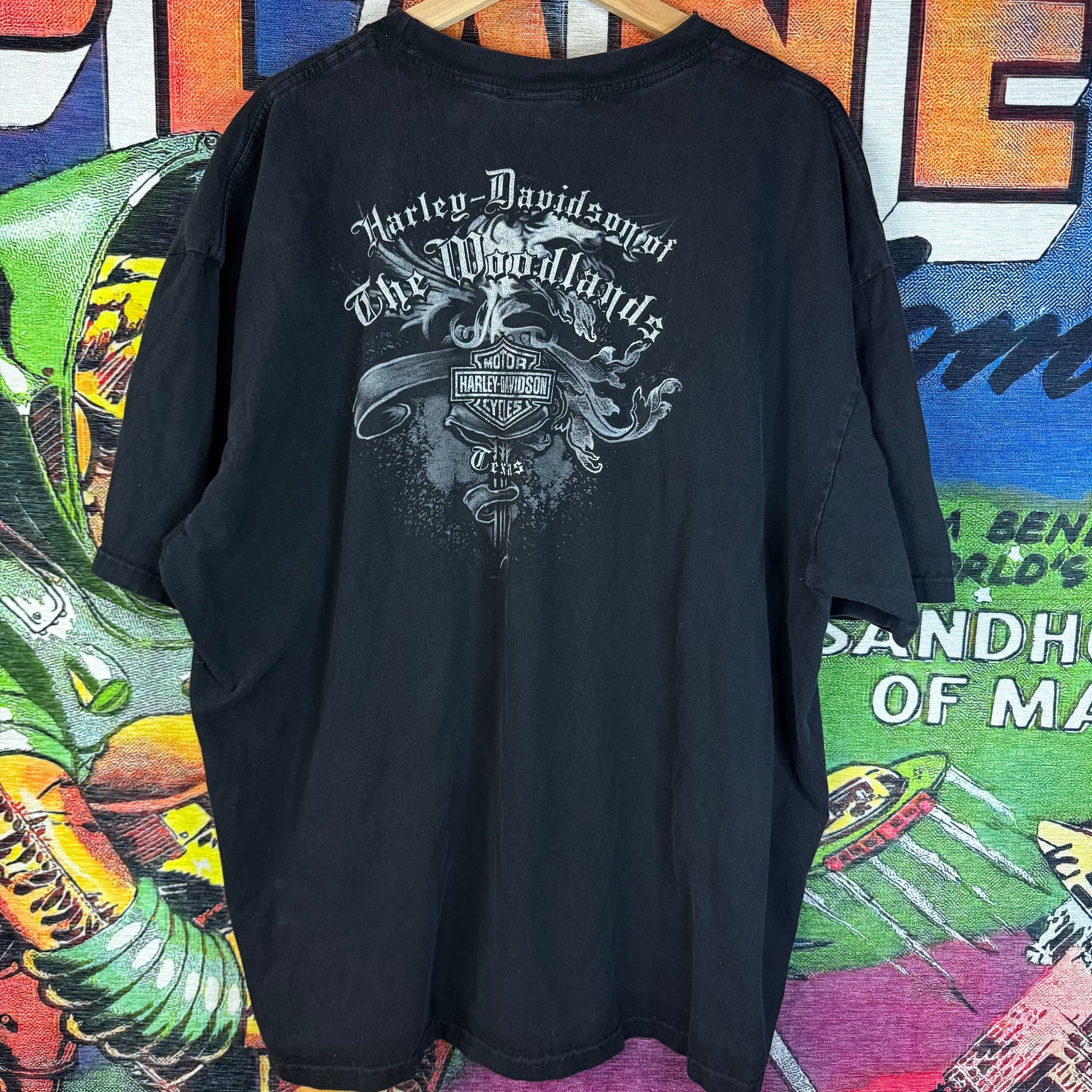 Harley Davidson Harley-Davidson Woodlands Texas Clown Graphic Tee Size 3XL Size US XXL / EU 58 / 5 - 2 Thumbnail