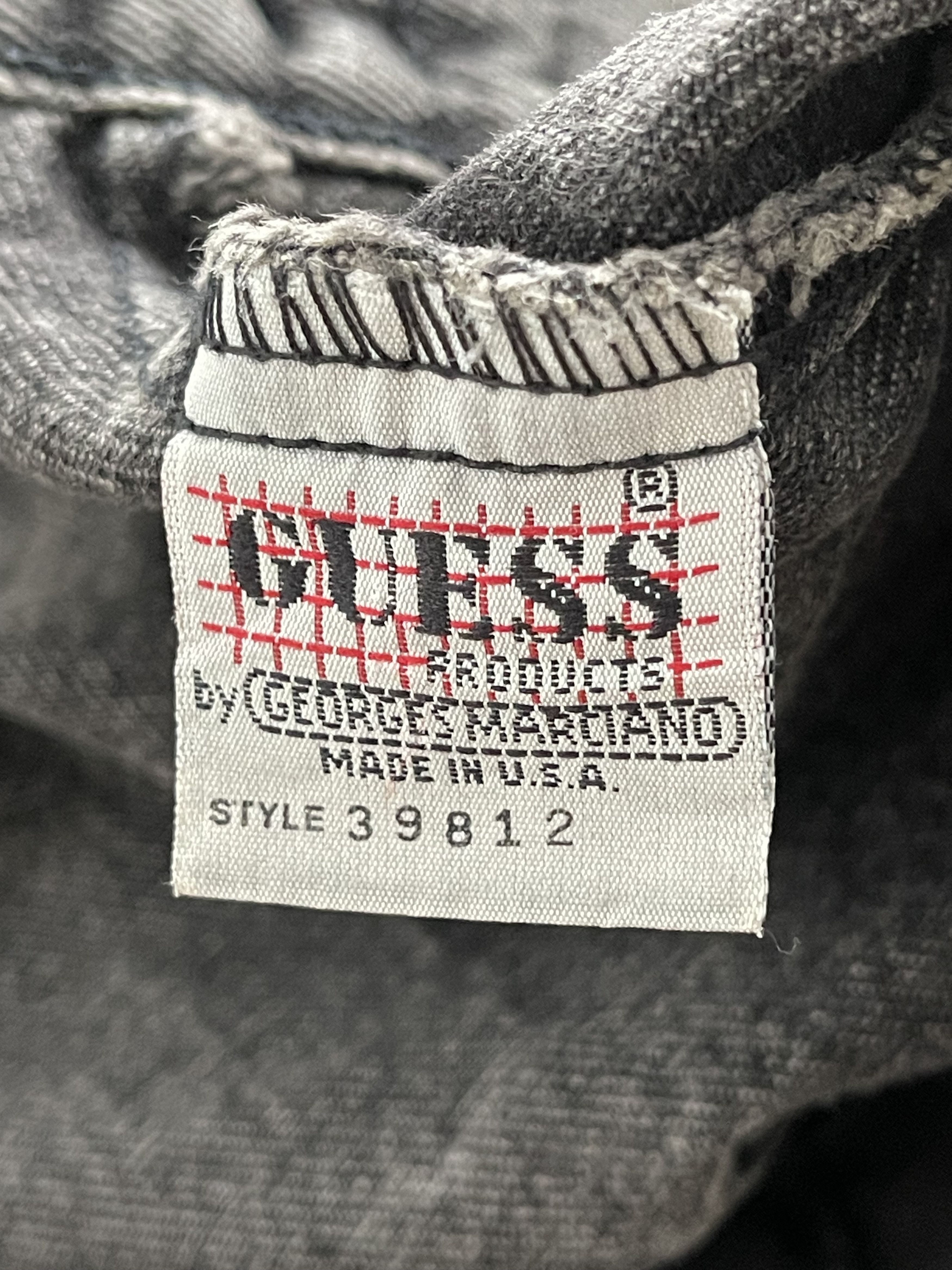 Guess × Vintage VINTAGE GUESS DESTROYED BLACK DENIM JACKET Size US L / EU 52-54 / 3 - 4 Thumbnail