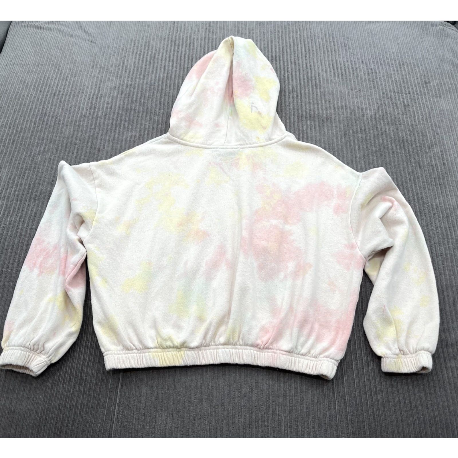 Vintage Keith Haring Women Sweater Size Large Tie Dye Long Sleeve Crop Hoodie Size L / US 10 / IT 46 - 2 Thumbnail