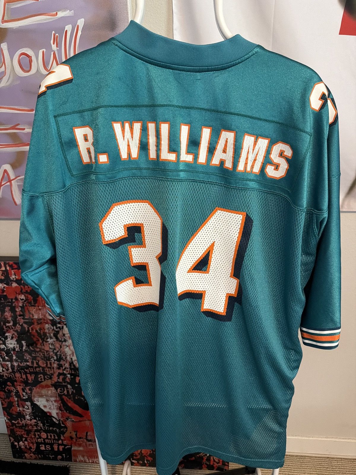 Reebok Vintage Ricky Williams Jersey Dolphins Size US XL / EU 56 / 4 - 2 Thumbnail