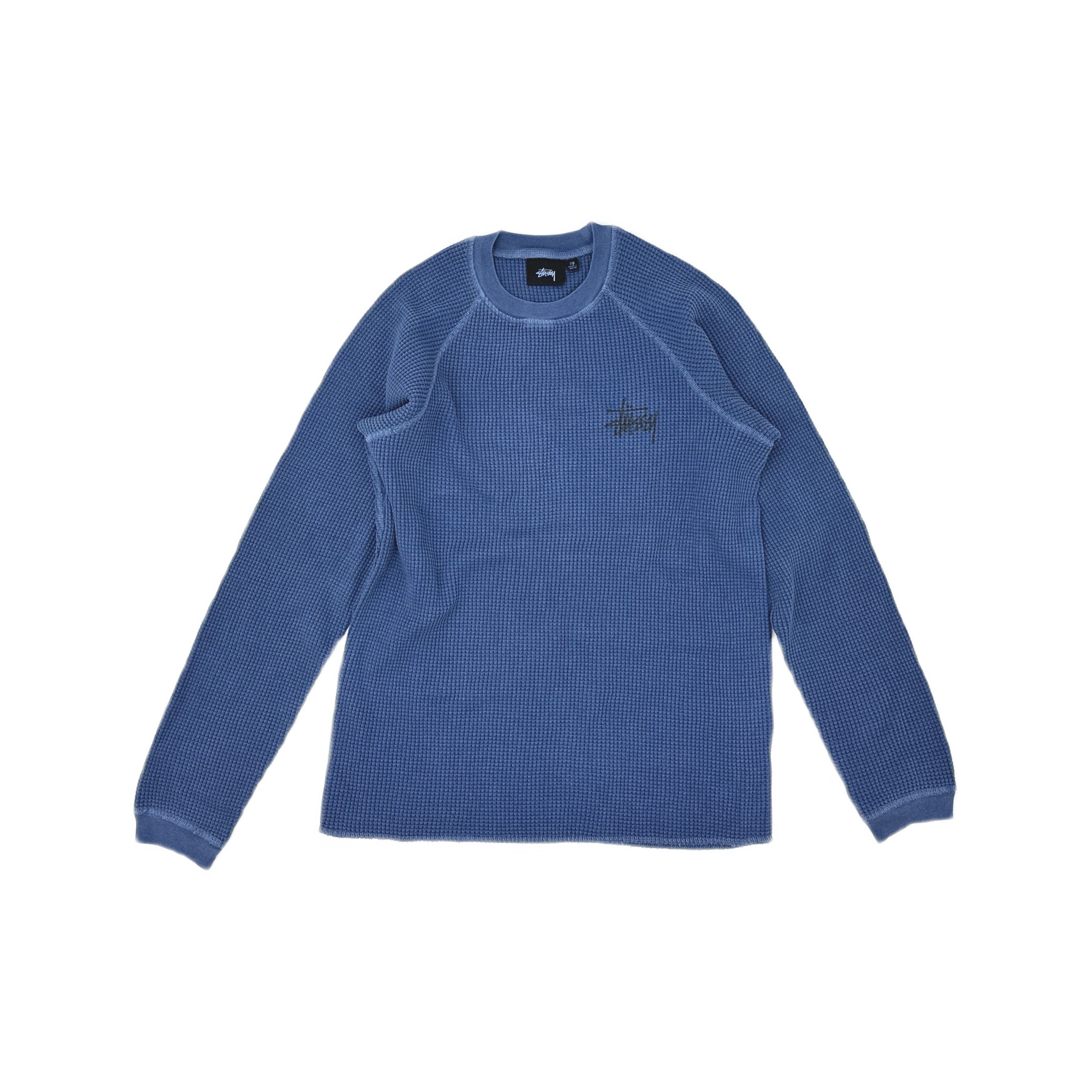 Stussy Stussy Logo Waffle Knit Long Sleeve T-Shirt XS Size US XS / EU 42 / 0 - 1 Thumbnail