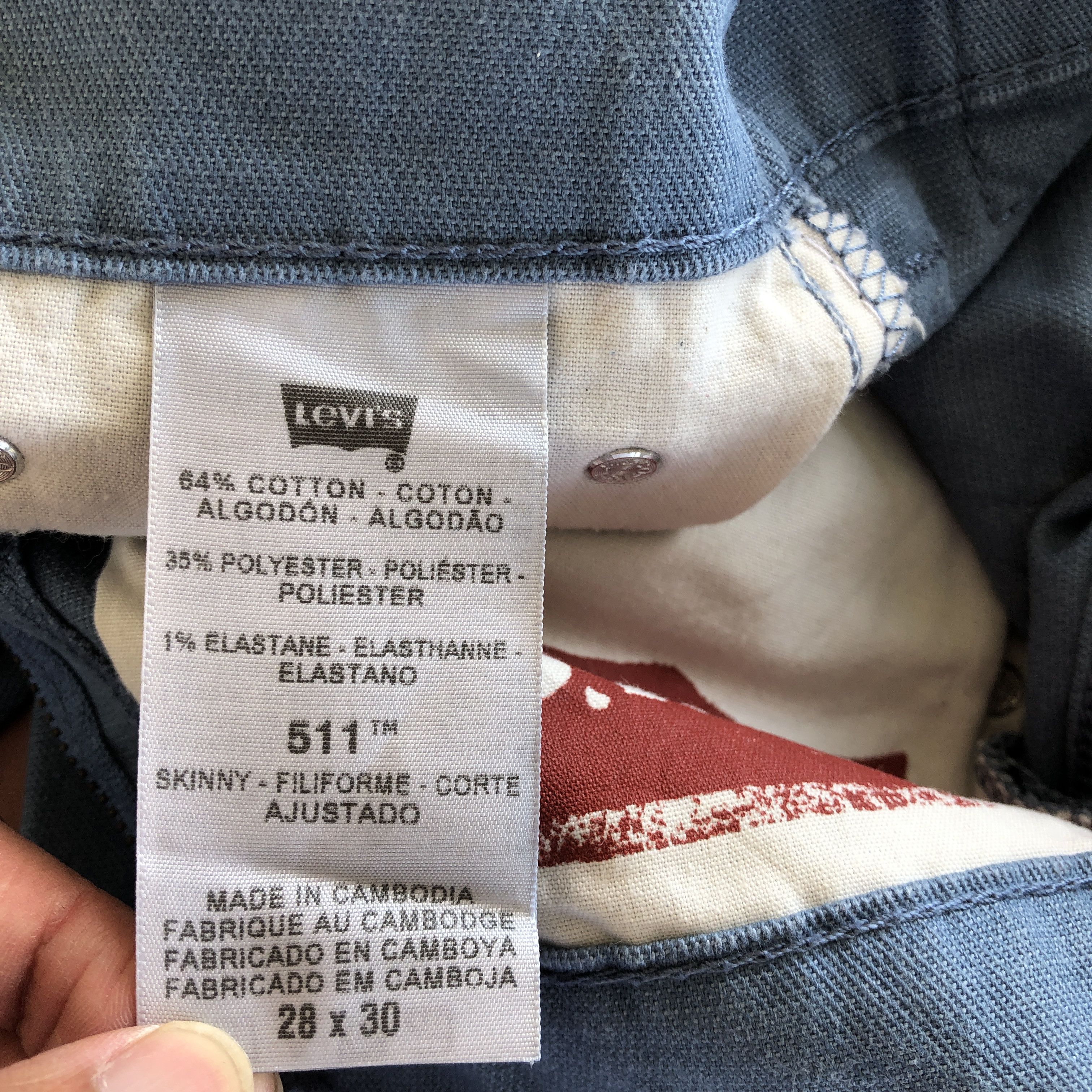 Levi's Vintage Y2K Levis Jeans Skinny Levi's 511 Denim Pants Size US 26 / EU 42 - 9 Thumbnail