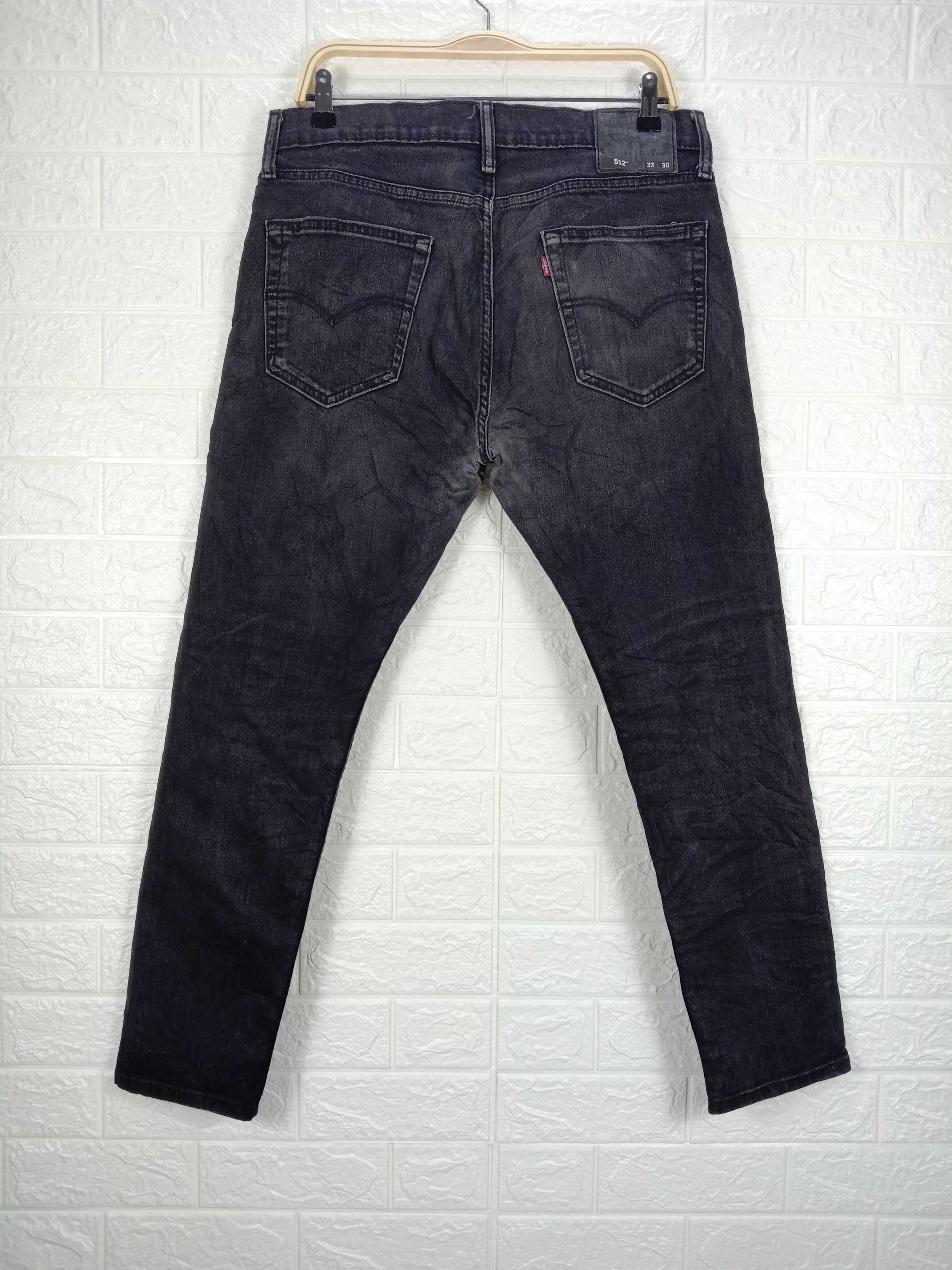 Levi's Vintage Levi's 512 Jeans Faded Black Slim Taper Denim Size US 33 - 5 Thumbnail