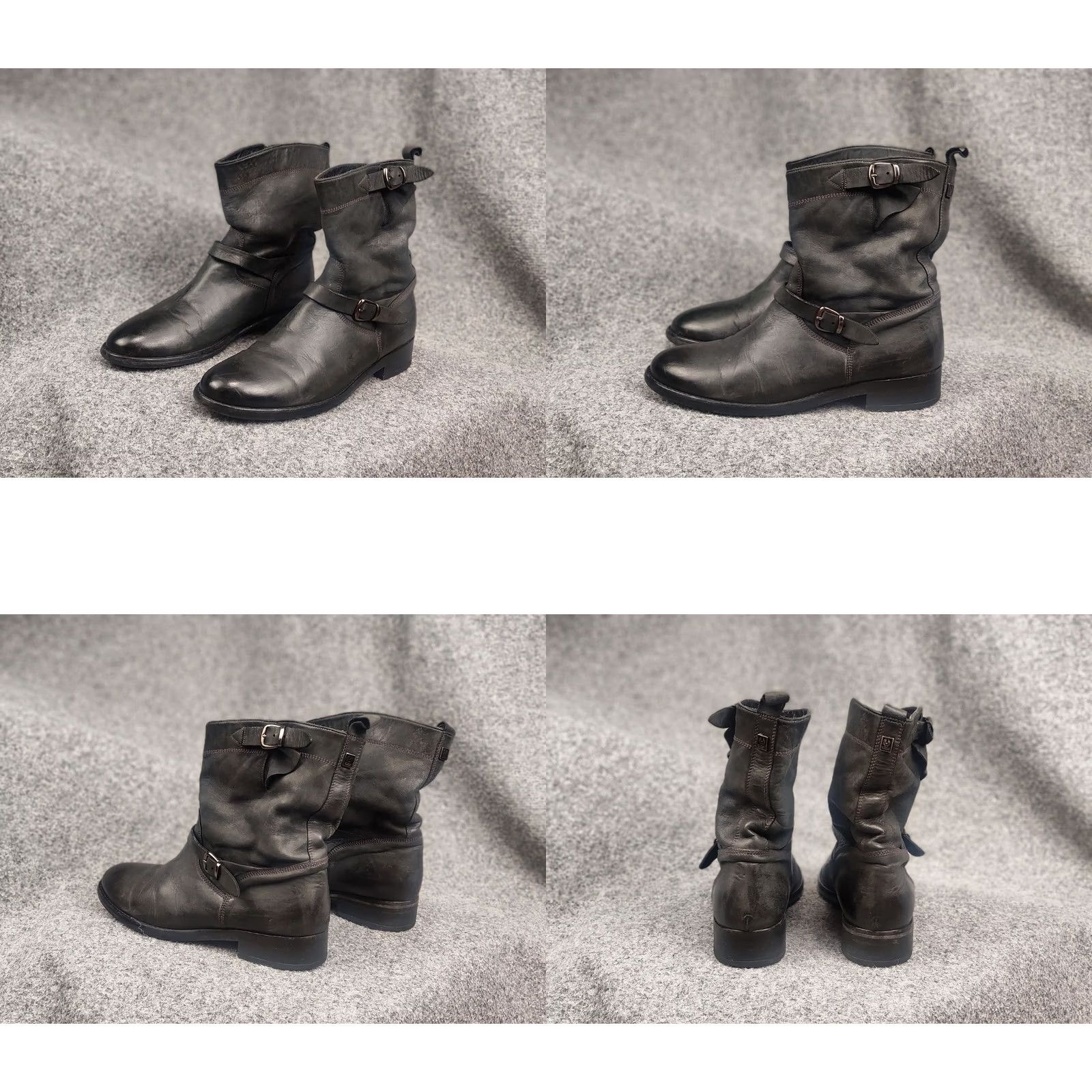 Belstaff Belstaff Endurance Motorcycle Style Ankle Black Leather Logo Womens Boots Size US 10 / IT 40 - 8 Thumbnail
