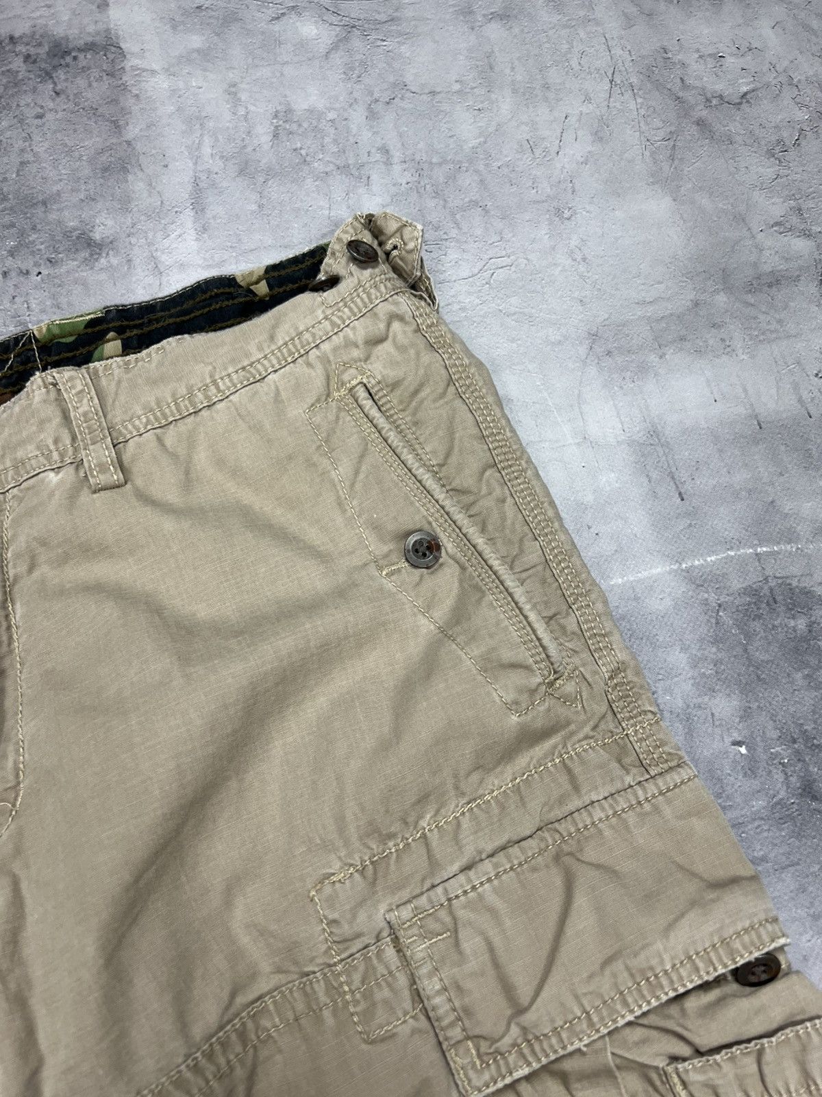 Polo Ralph Lauren × Vintage Polo Ralph Lauren Cargo Pants Mens 34x32 Beige RLPC Size US 34 / EU 50 - 8 Thumbnail