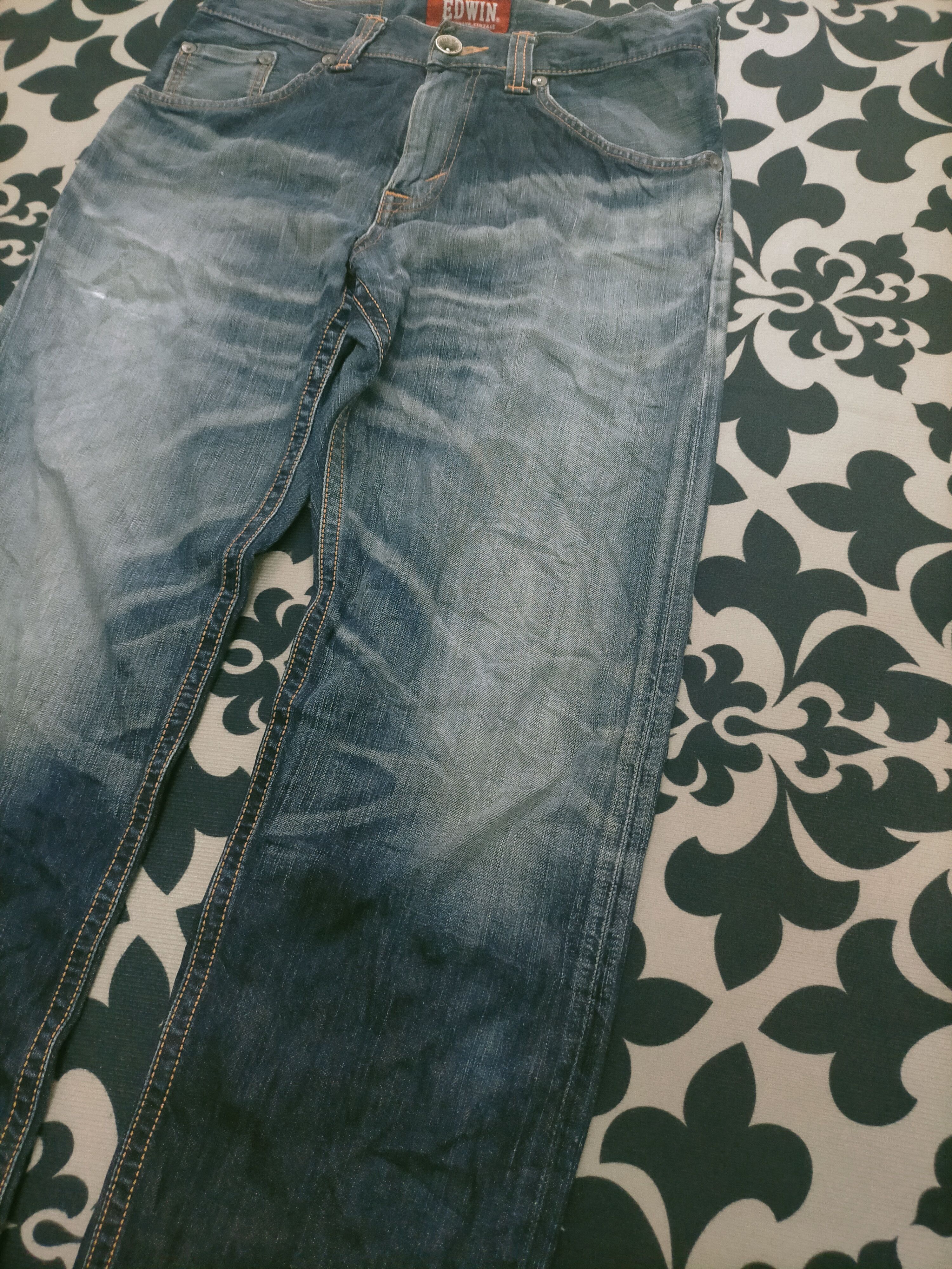 Edwin × Japanese Brand 🔥 Mudwash Distressed Edwin XV Jeans Size US 33 - 4 Thumbnail