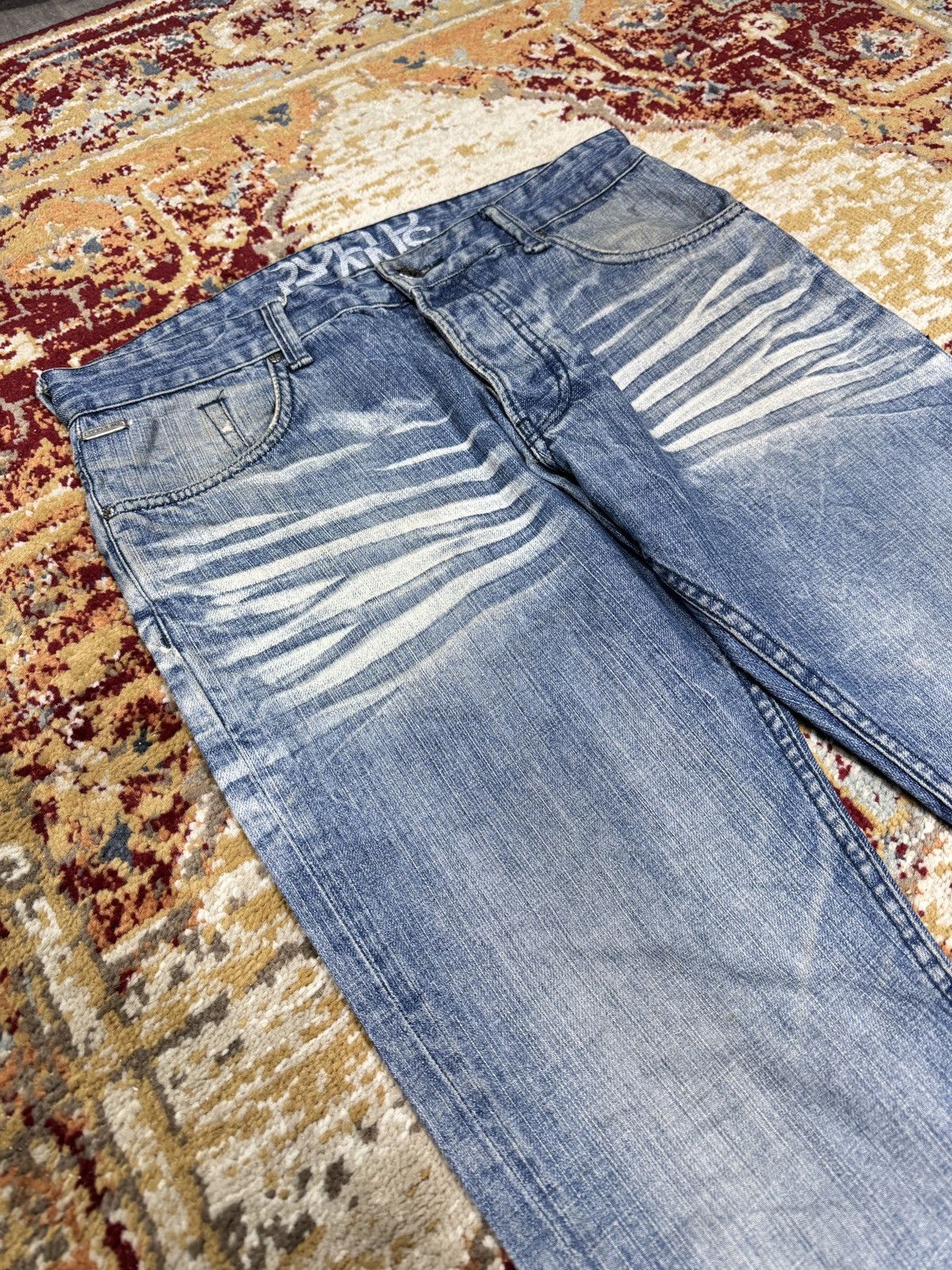Other ᶠᵃⁿᶜʸᵍᵘʸ Vintage Baggy Washed Denim Jeans Wide leg Y2K Size US 32 / EU 48 - 3 Thumbnail