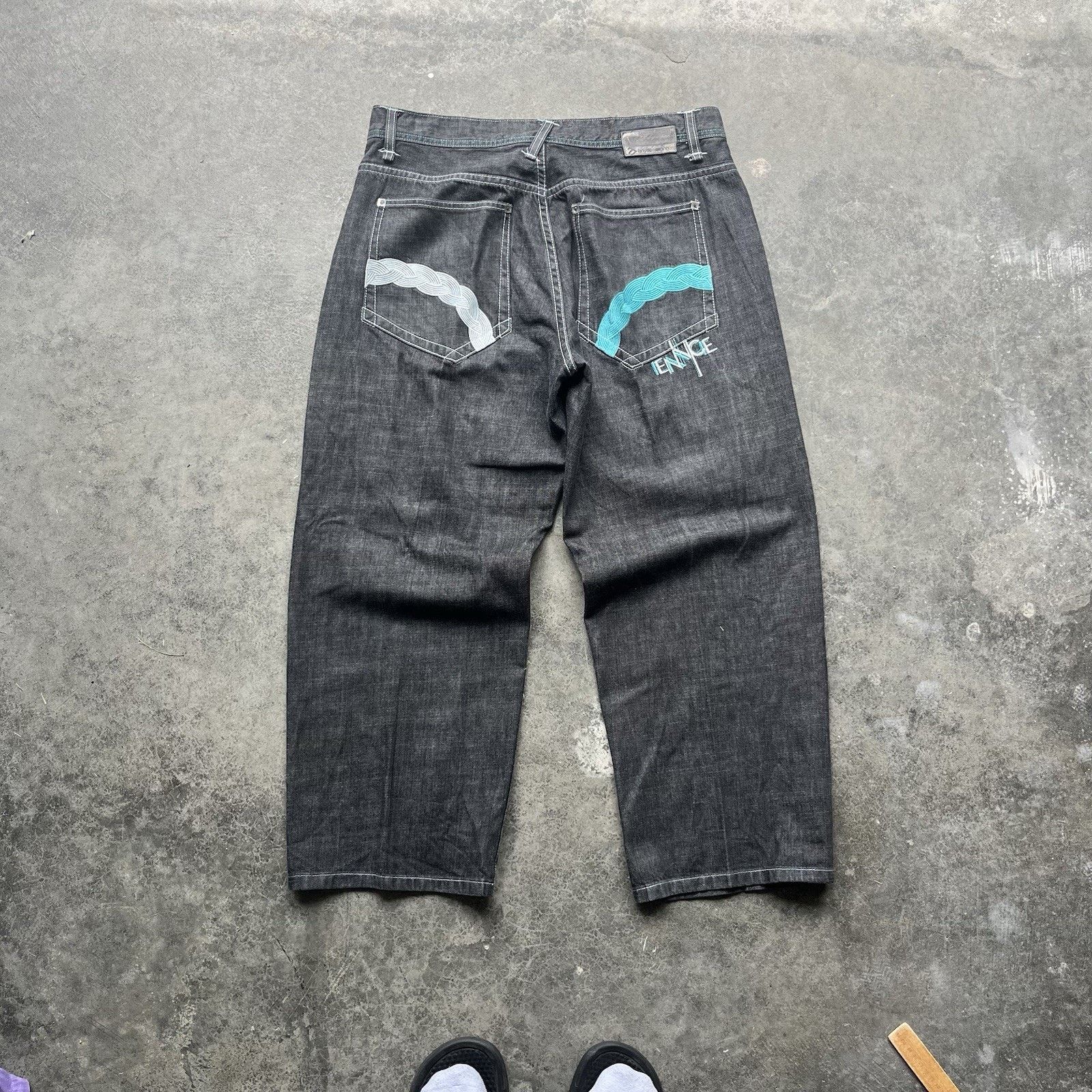 Enyce Vintage Black Enyce Baggy Y2K Jeans Men’s 34 X 30 Jnco Style Size US 34 / EU 50 - 1 Thumbnail