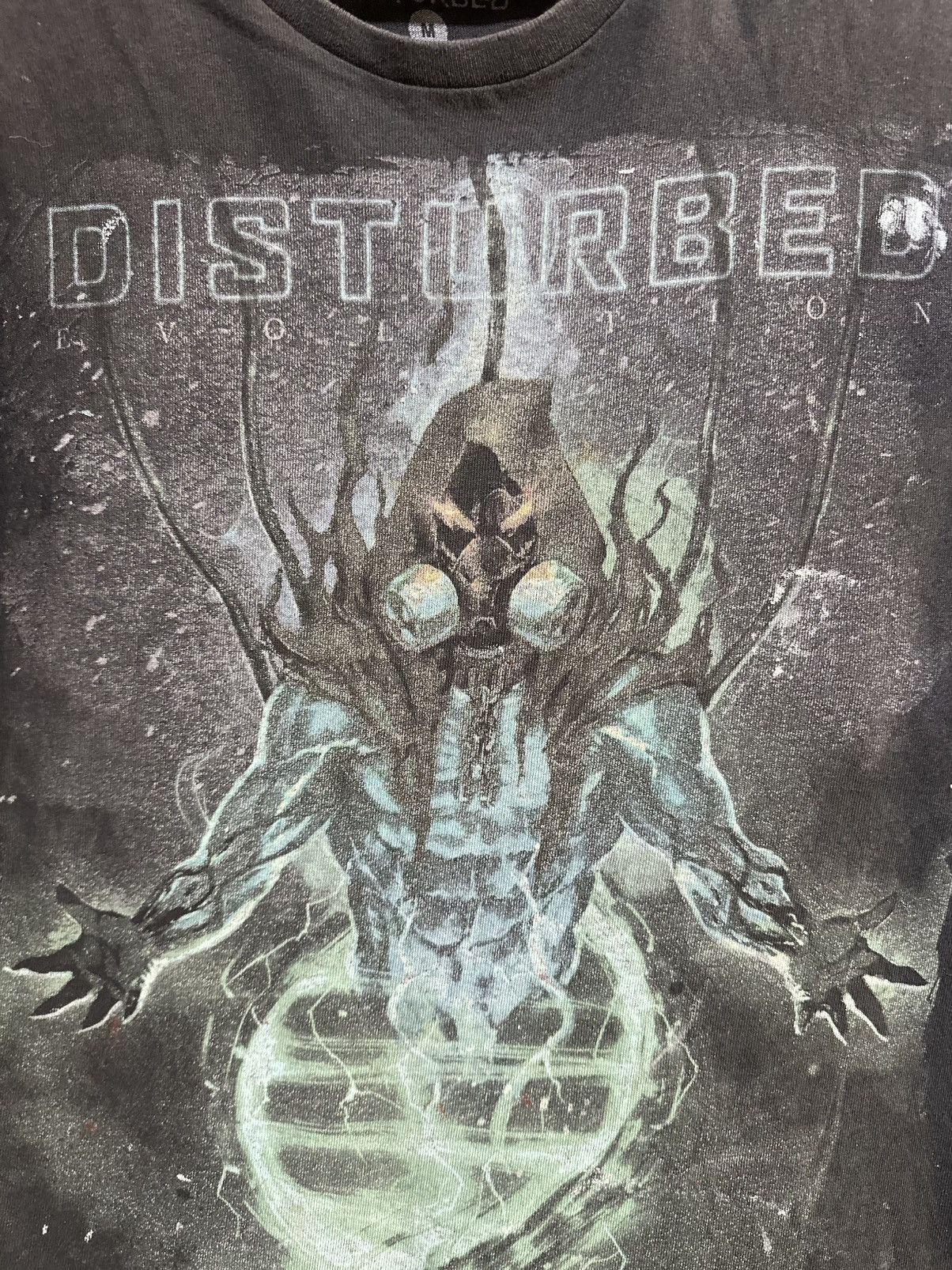 Band Tees Thrashed Vintage Disturbed Evolution Distress Tee Size US M / EU 48-50 / 2 - 2 Thumbnail
