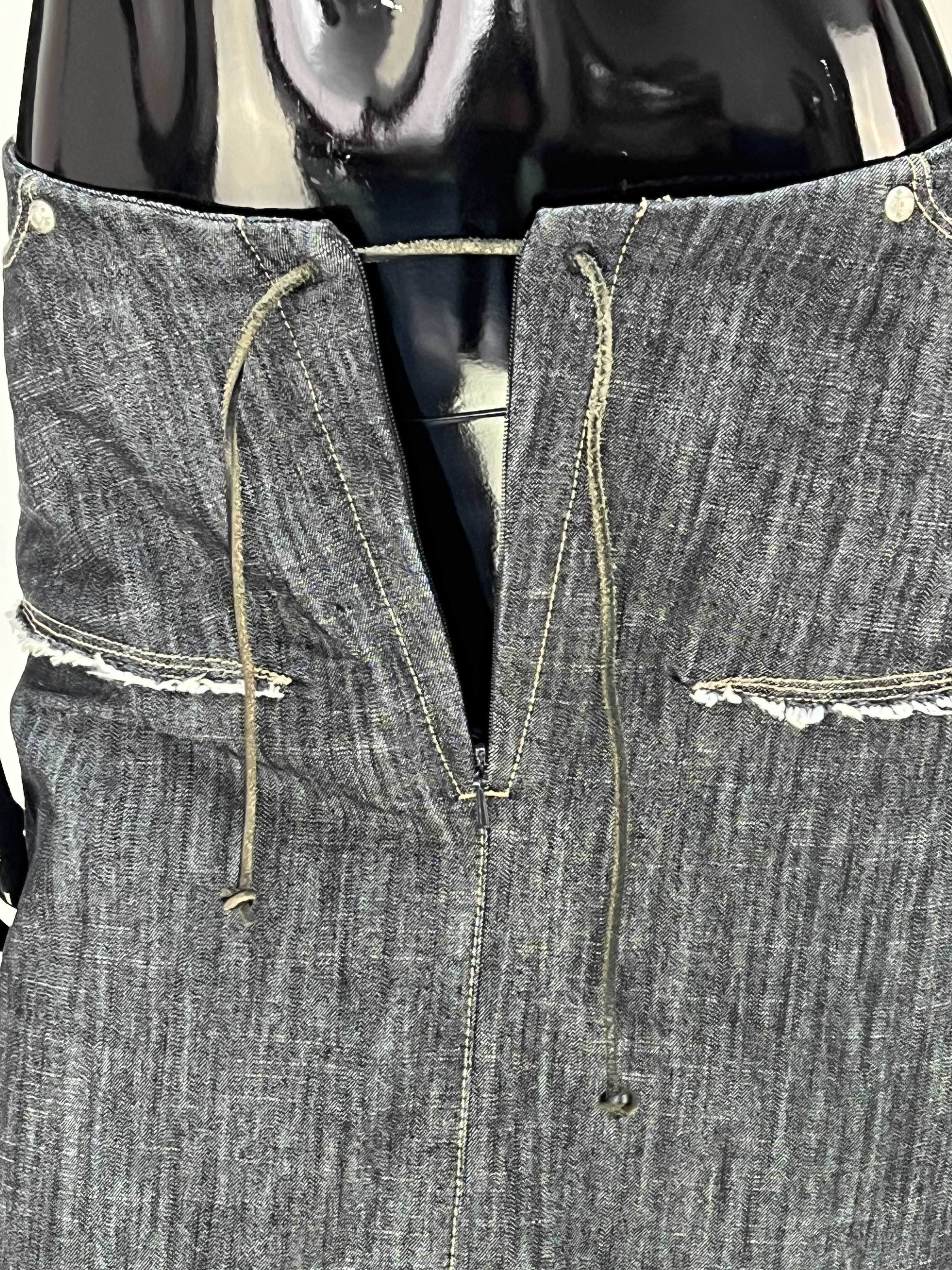Marithe + Francois Girbaud Marithe Francois Girbaud Rare Denim Midi Skirt Sz IT42 US27 Size 28" / US 6 / IT 42 - 14 Thumbnail