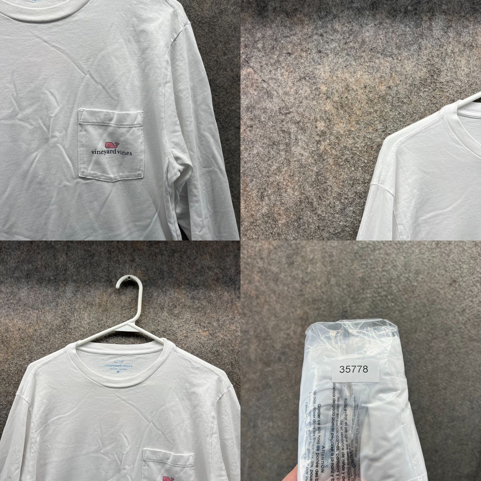 Vineyard Vines Vineyard Vines Shirt Mens Medium White Long Sleeve Pocket Logo Cotton Size US M / EU 48-50 / 2 - 8 Thumbnail