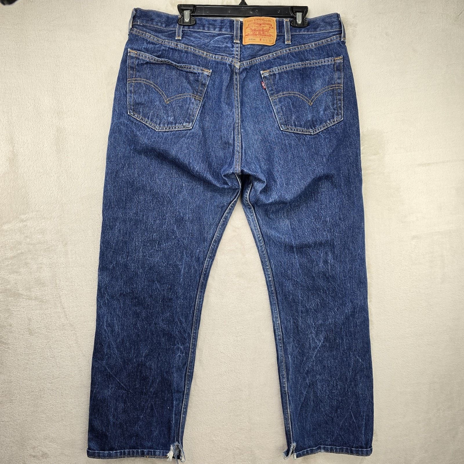 Levi's Vintage Levis 501xx Jeans 42x33 (fits 38x30) Marble USA Made Size US 38 / EU 54 - 9 Thumbnail