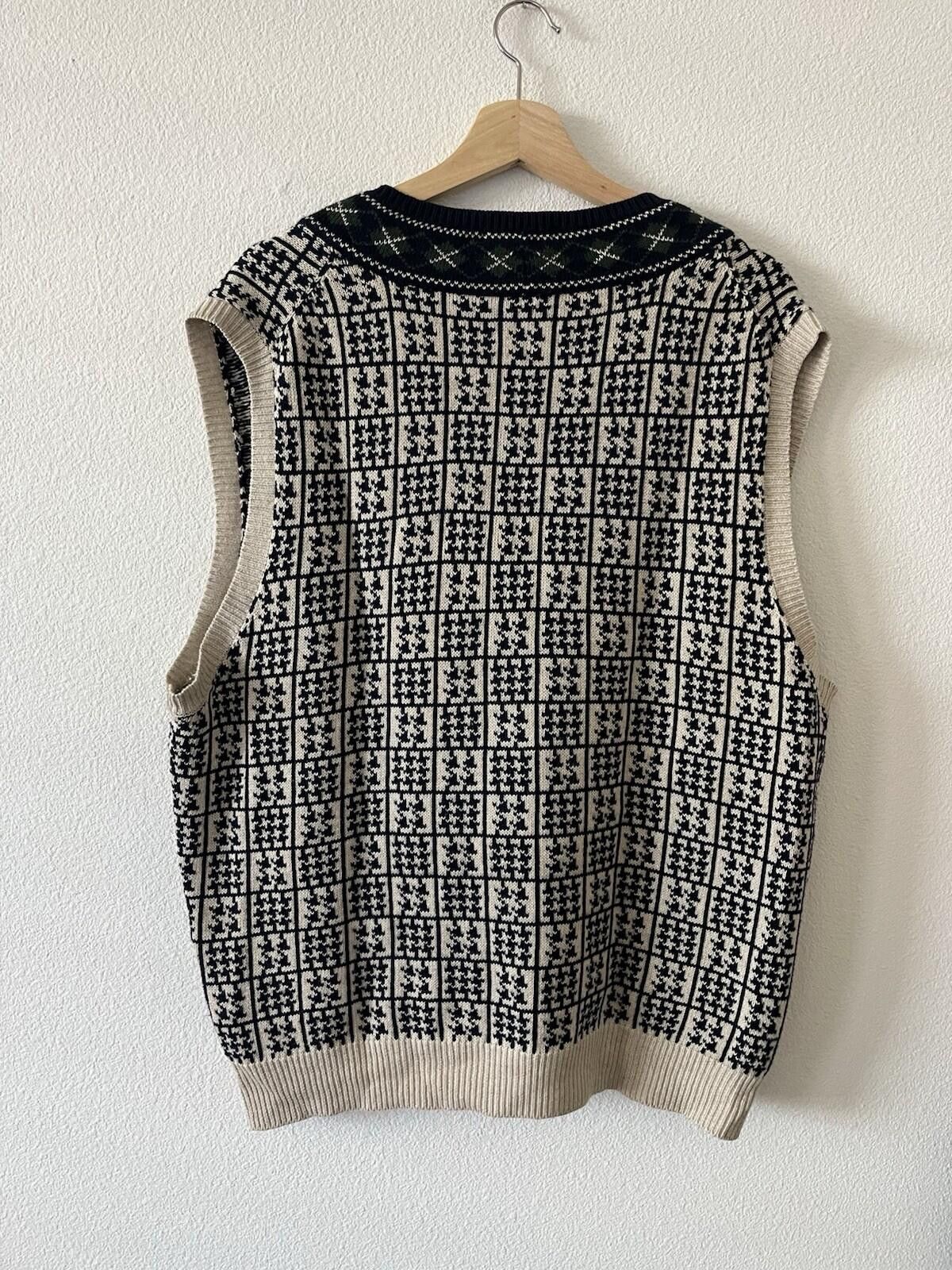Nautica Vintage Nautica Cotton Linen Knit Sweater Vest XL Size US XL / EU 56 / 4 - 3 Thumbnail