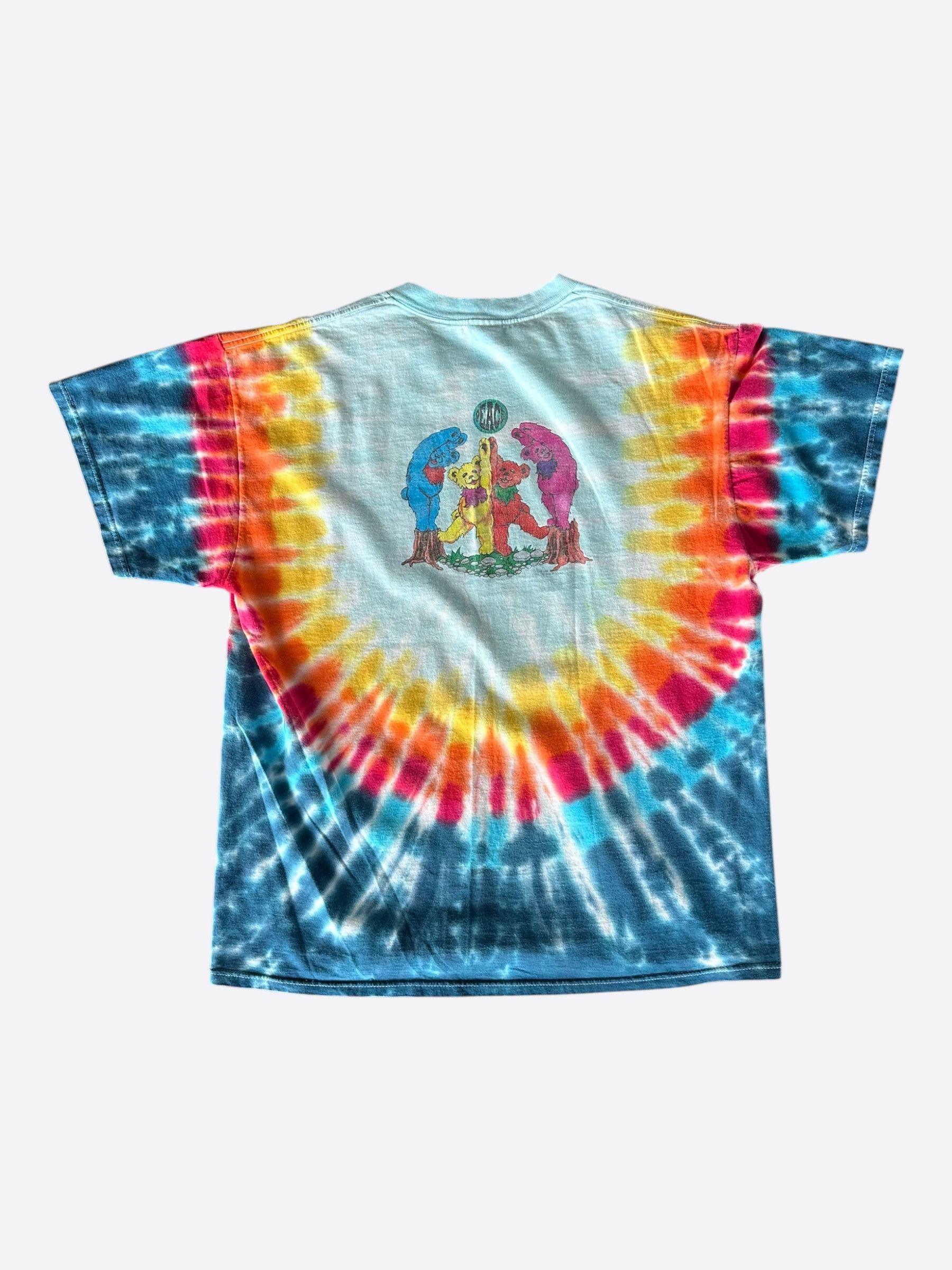 Vintage Vintage Tie-Dye Grateful Dead Walking Bears T-Shirt Size US XL / EU 56 / 4 - 2 Thumbnail