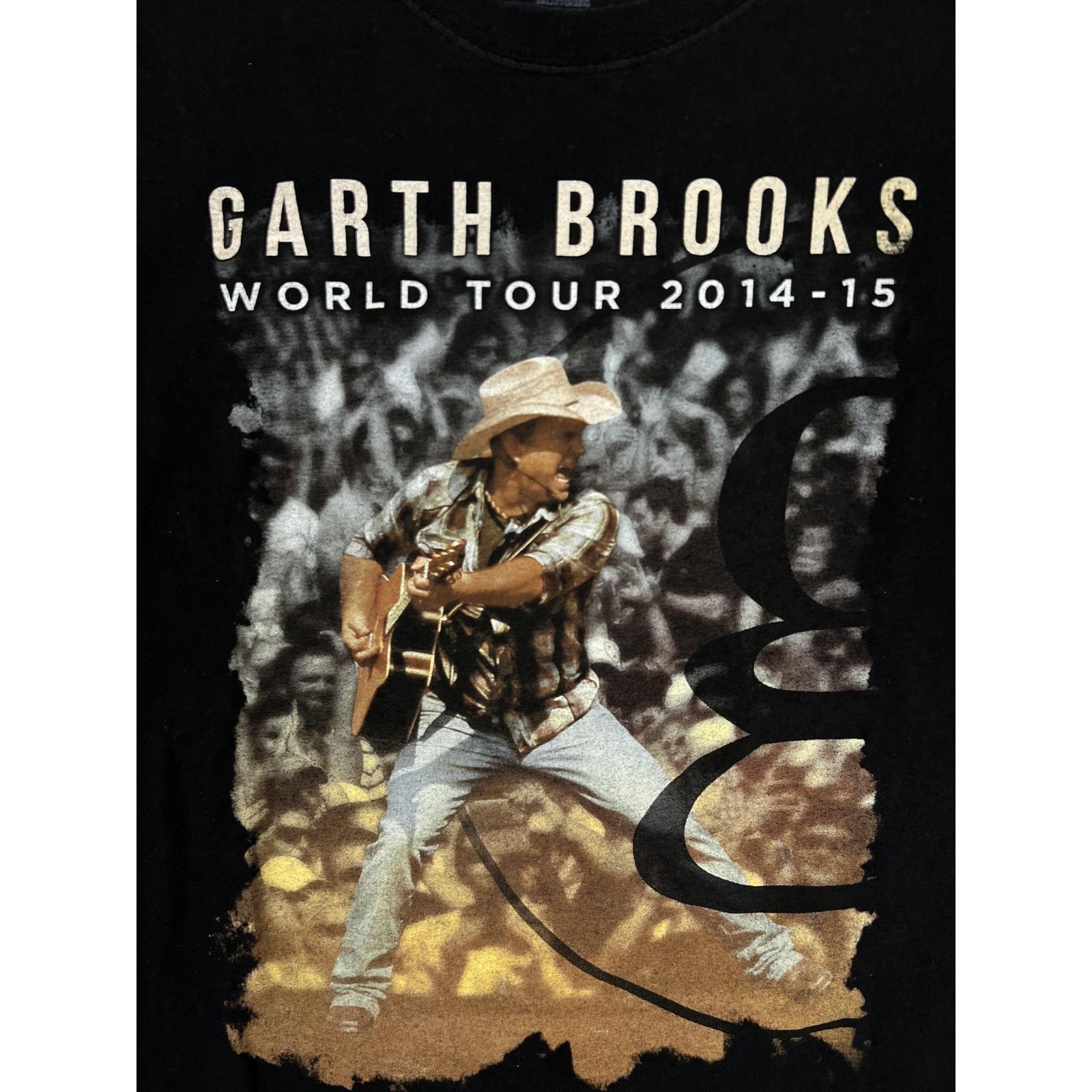 Hanes Garth Brooks T-Shirt Mens 3XL Black World Tour 2014-15 Conce Size US XXL / EU 58 / 5 - 4 Thumbnail