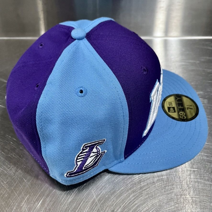 New Era Los Angeles LA Lakers Script City Edition 59FIFTY Hat 7 1/4 Size ONE SIZE - 3 Thumbnail