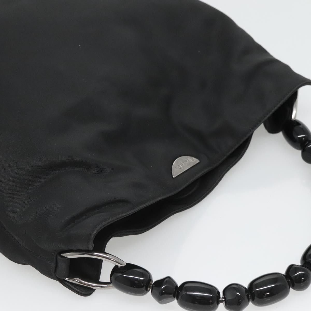 Dior DIOR Maris Pearl Hand Bag Nylon Black Silver Size ONE SIZE - 6 Thumbnail