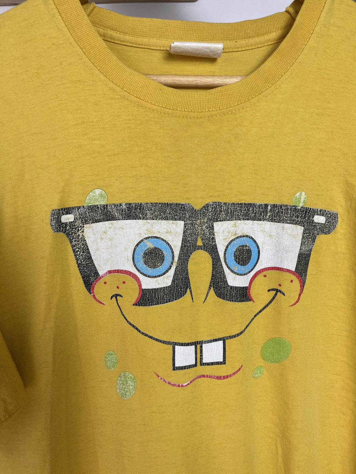 Nickelodeon Crazy Vintage Y2K Spongebob Cartoon All Over Print Tee Shirt Size US L / EU 52-54 / 3 - 2 Thumbnail