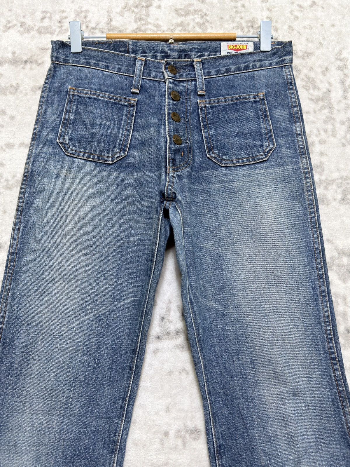 Big John Vintage Big John Bush Pant Flare Jeans Japan Bell Bottom Size US 29 - 3 Thumbnail