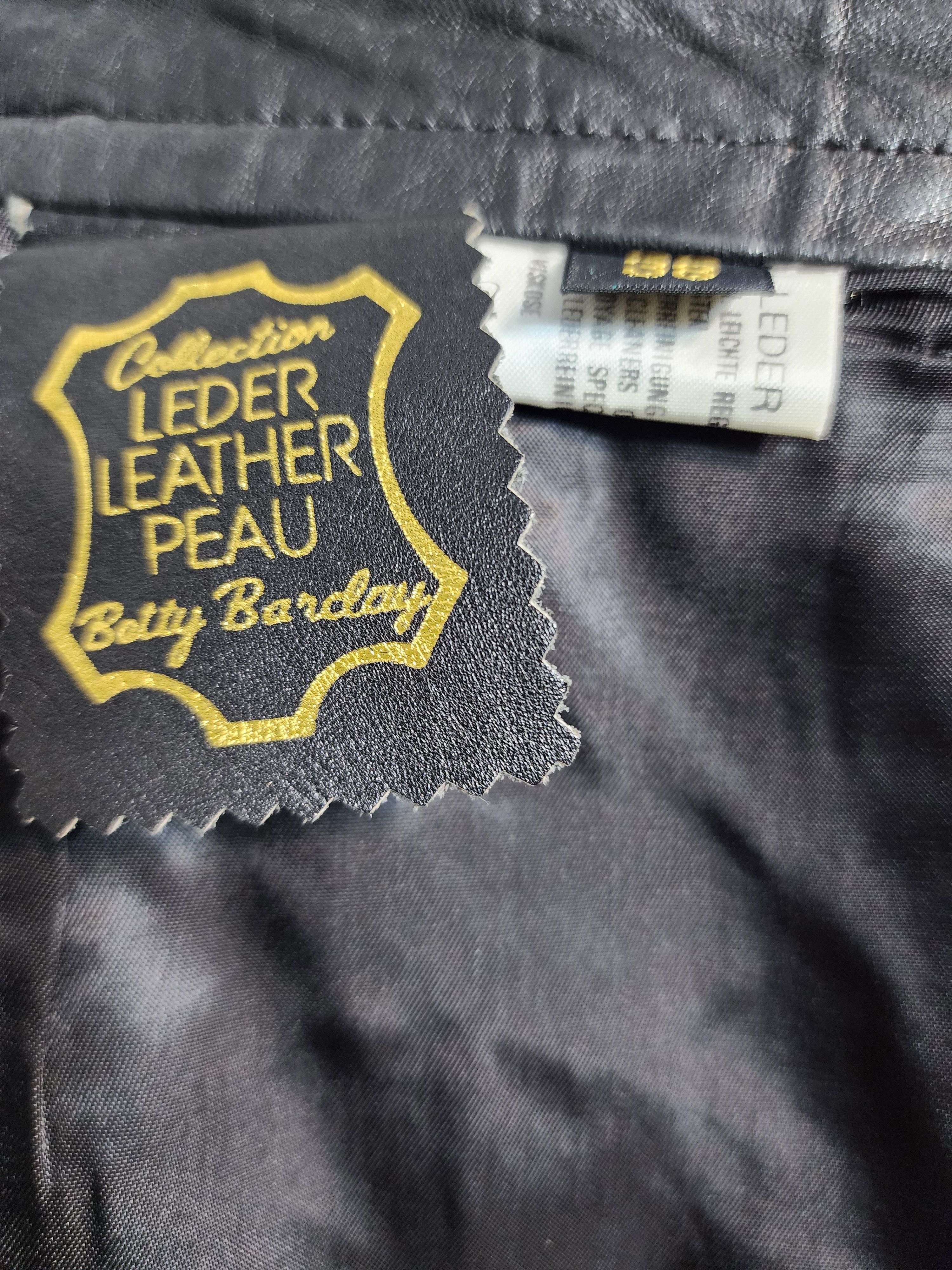 Genuine Leather Black leather men's pants. Size US 29 - 8 Thumbnail