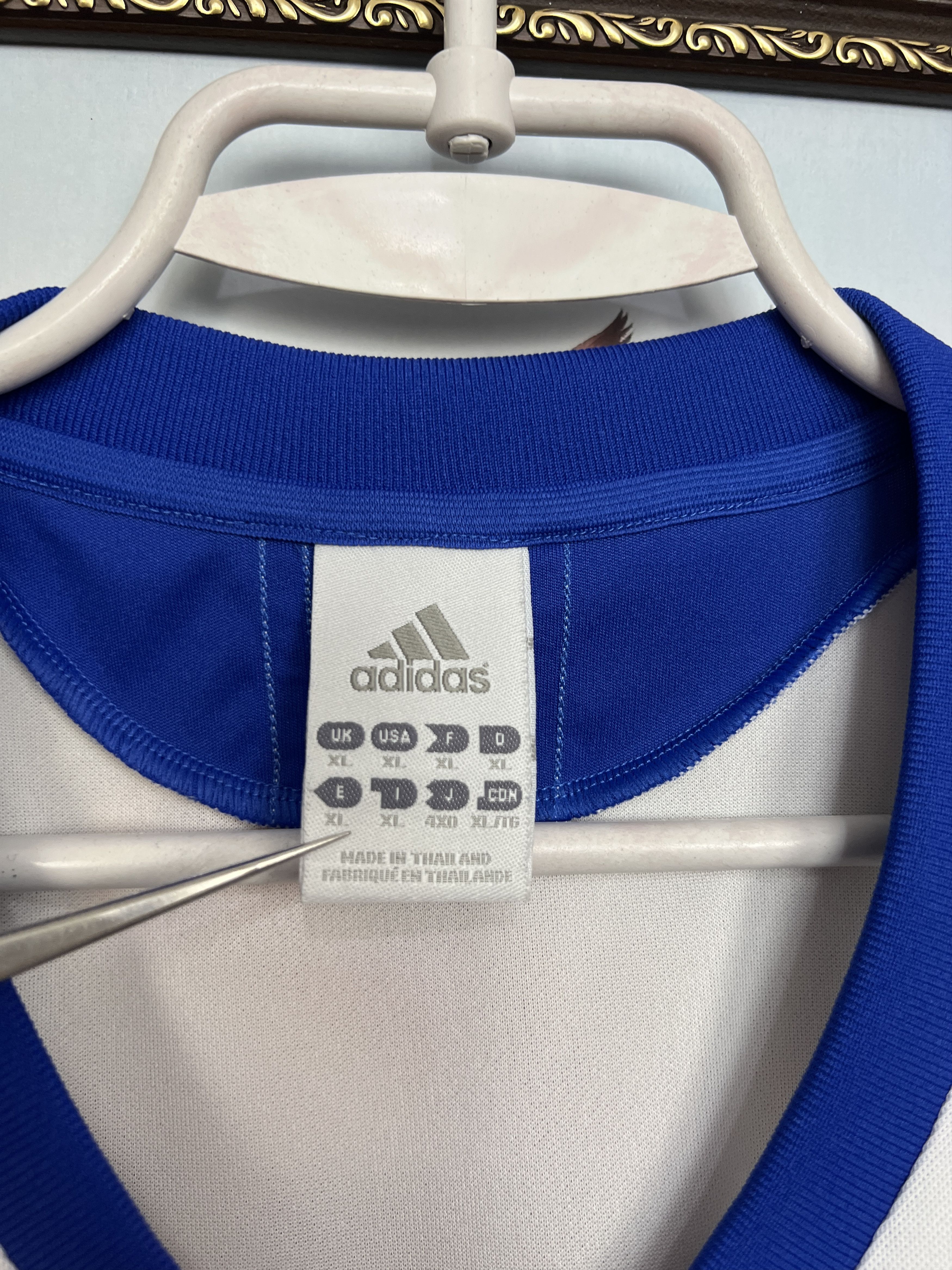 Adidas Slovakia Away football shirt 2009 Soccer Jersey Trikot Size US XL / EU 56 / 4 - 6 Thumbnail