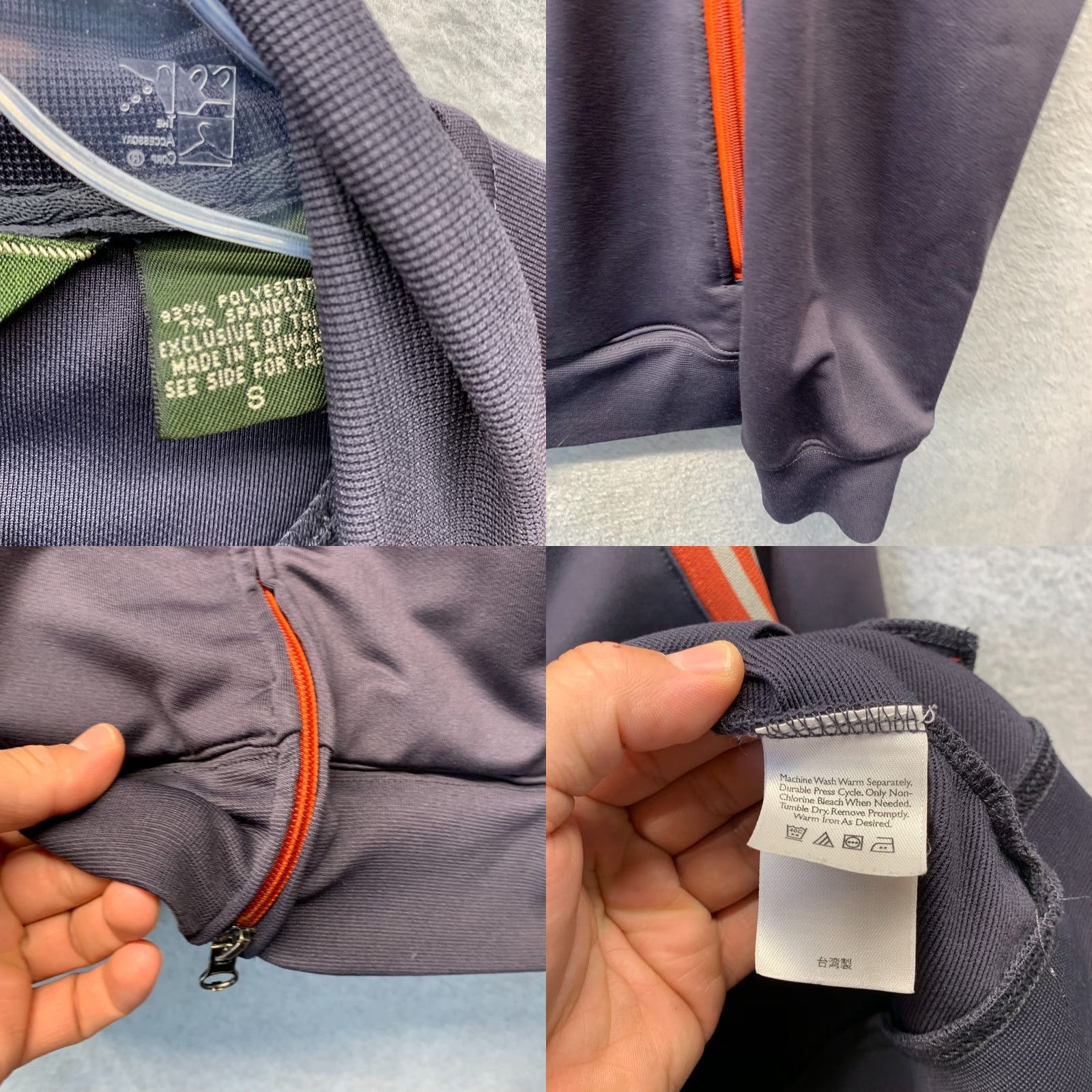 Eddie Bauer Eddie Bauer Zip Up Sweatshirt Adult Small Blue Mens Polyester Spandex Full Zip Knit Pullover Outdoor Sweatshirt Size US S / EU 44-46 / 1 - 8 Thumbnail
