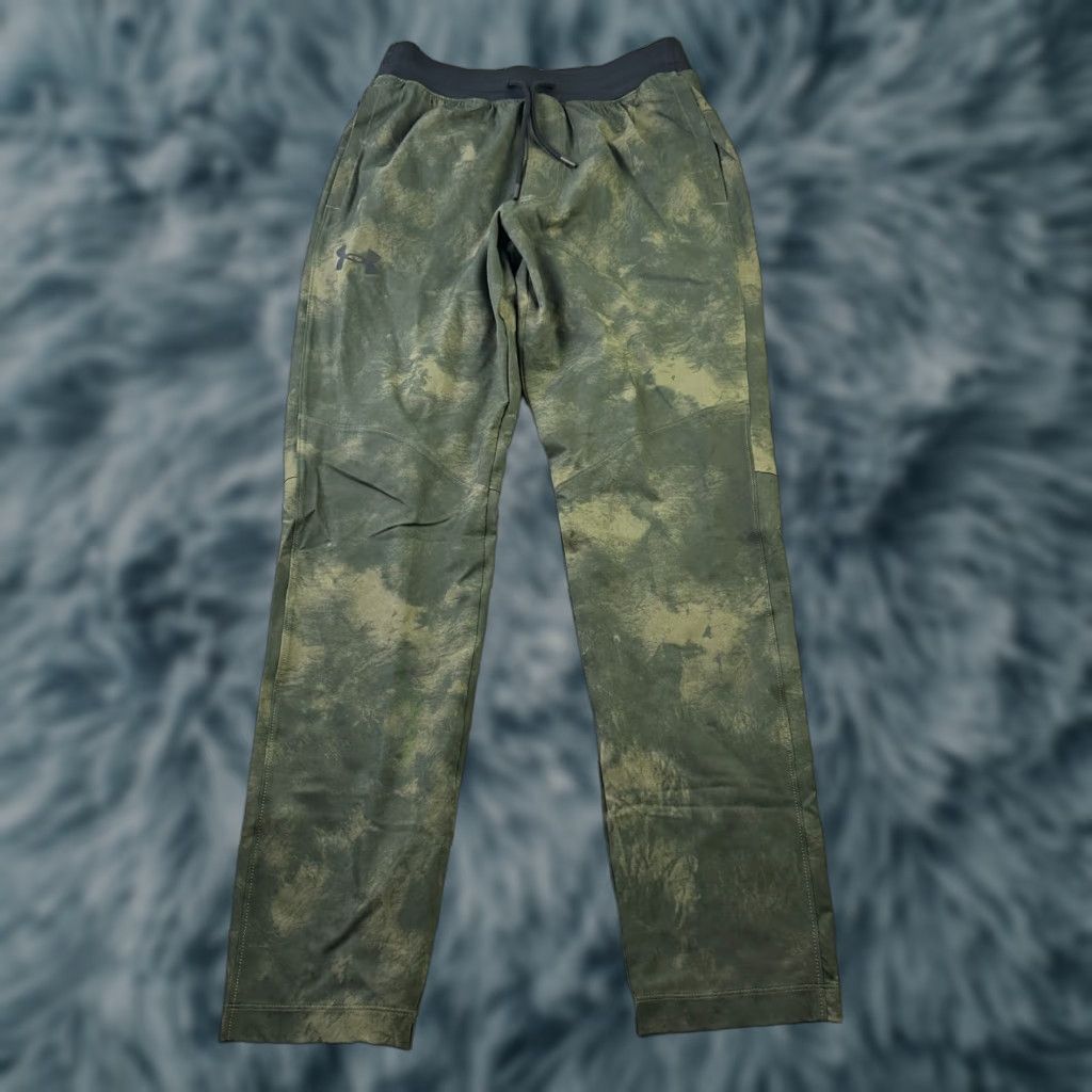 Under Armour Under Armour Pants Mens Medium Green Printed Elite Tapered Sportstyle Size US 31 - 1 Thumbnail