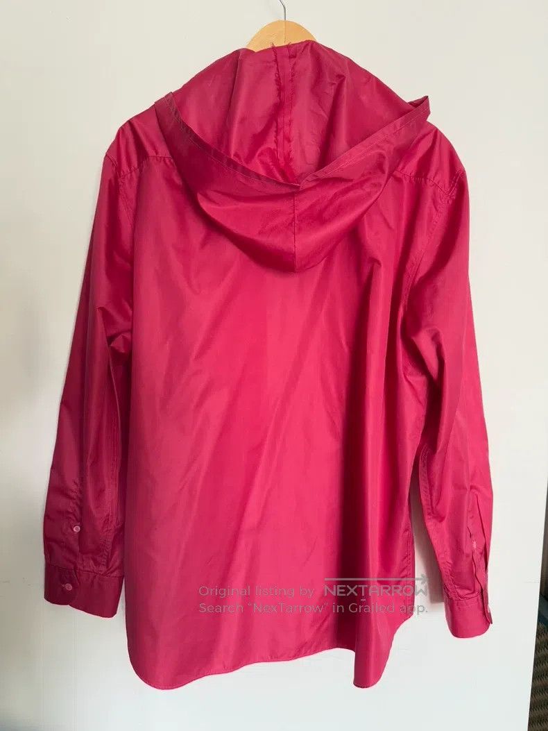 Raf Simons Raf simons Watermelon-red nylon hooded shirt Size US S / EU 44-46 / 1 - 4 Thumbnail
