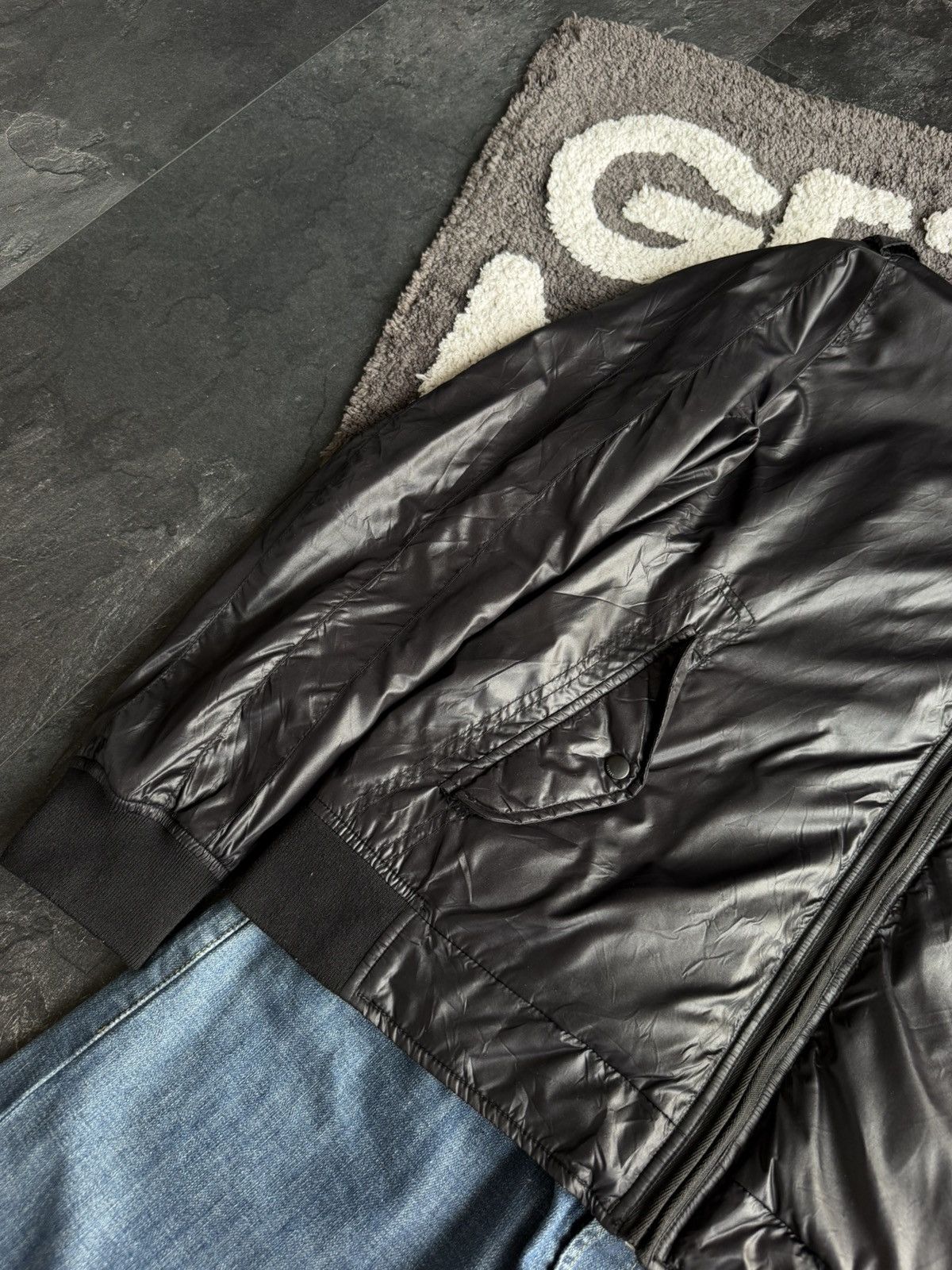 Diesel Diesel Black Nylon Bomber Jacket Y2K Vintage Avant Garde Size US L / EU 52-54 / 3 - 4 Thumbnail