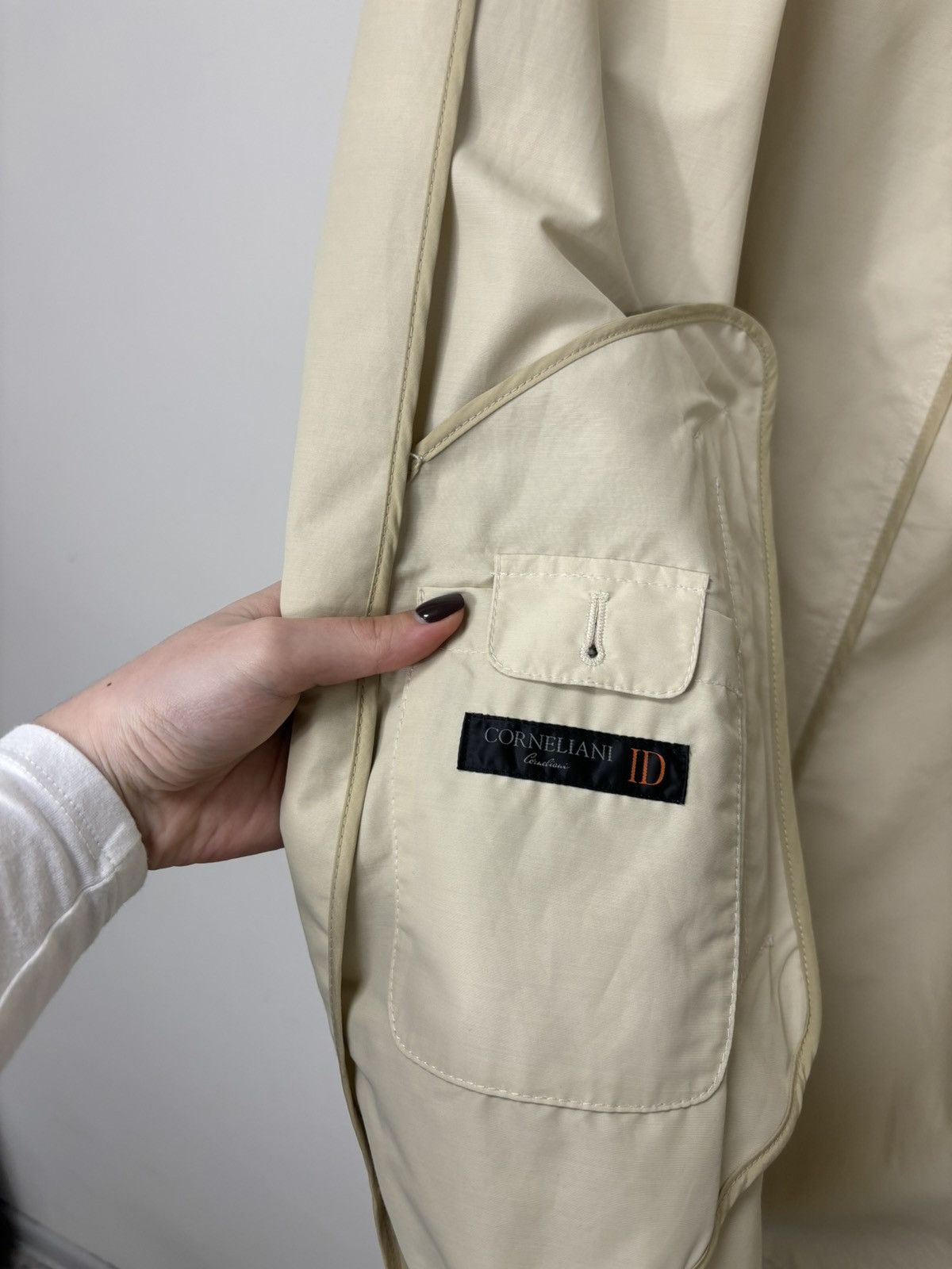 Corneliani Corneliani Men’s Italian Classic Luxury Nylon Trench Coat Size US L / EU 52-54 / 3 - 18 Thumbnail