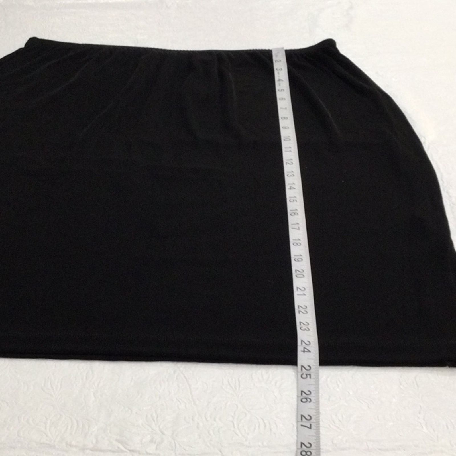 Chicos Chico's Travelers Black Side Split Audrey Skirt 3/XL/16 NWT Size 38" / US 16 / IT 52 - 16 Thumbnail