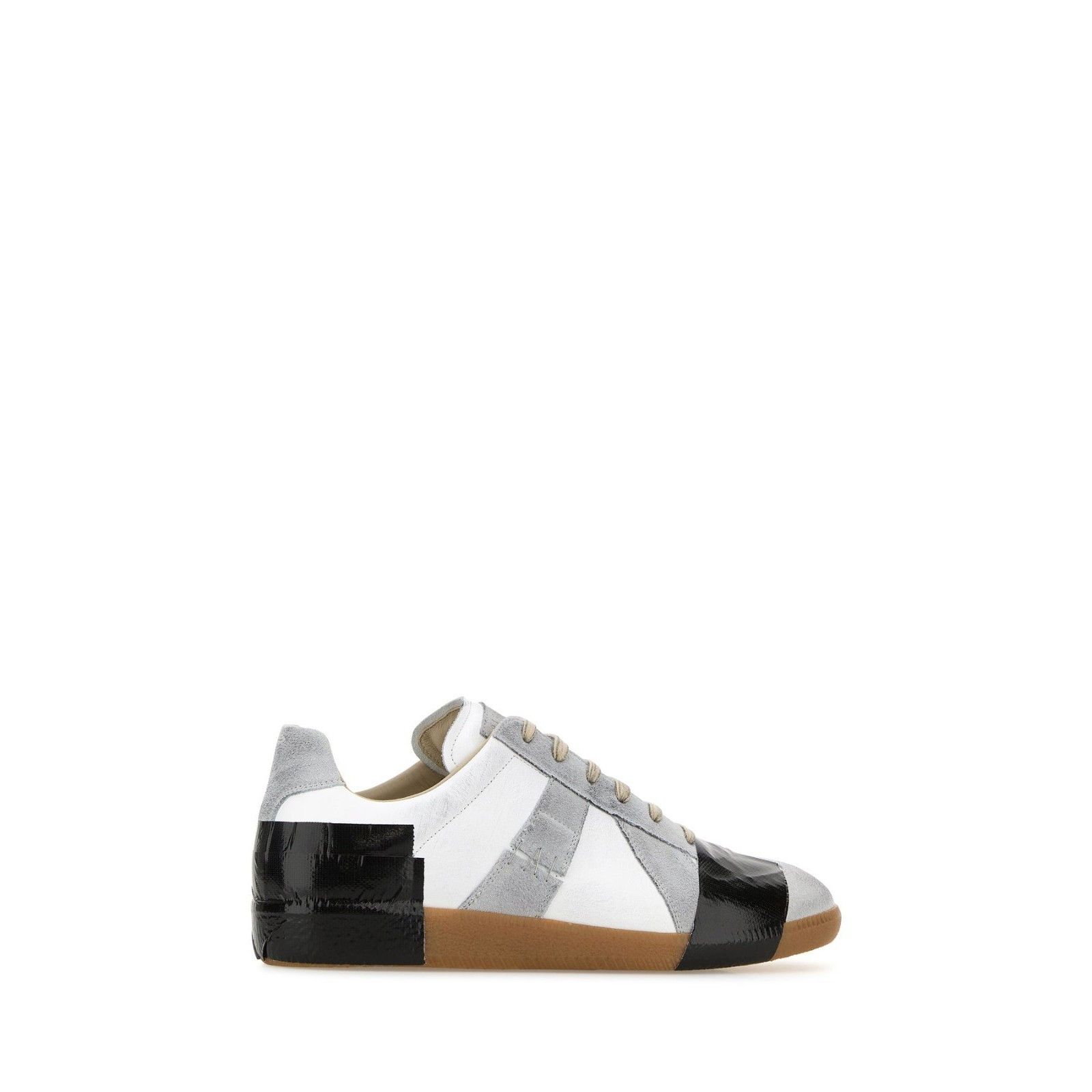 MAISON MARGIELA Gray Suede Leather Sneakers New (Men's size: