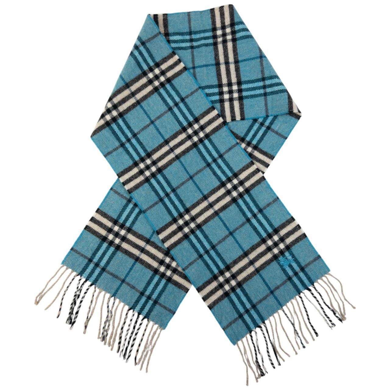 Burberry Vintage Burberry Nova Check Cashmere Tassel Scarf Size ONE SIZE - 4 Thumbnail