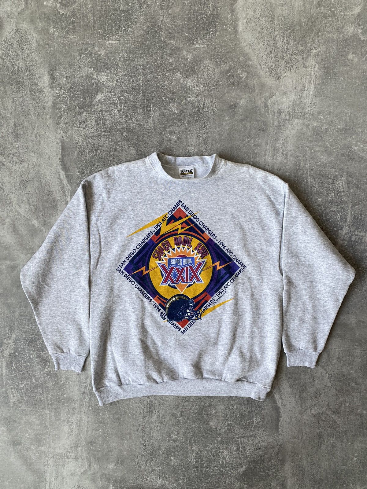 NFL × Tultex × Vintage Vintage 1994 San Diego Chargers Super Bowl XXIX Sweatshirt Size US L / EU 52-54 / 3 - 1 Thumbnail