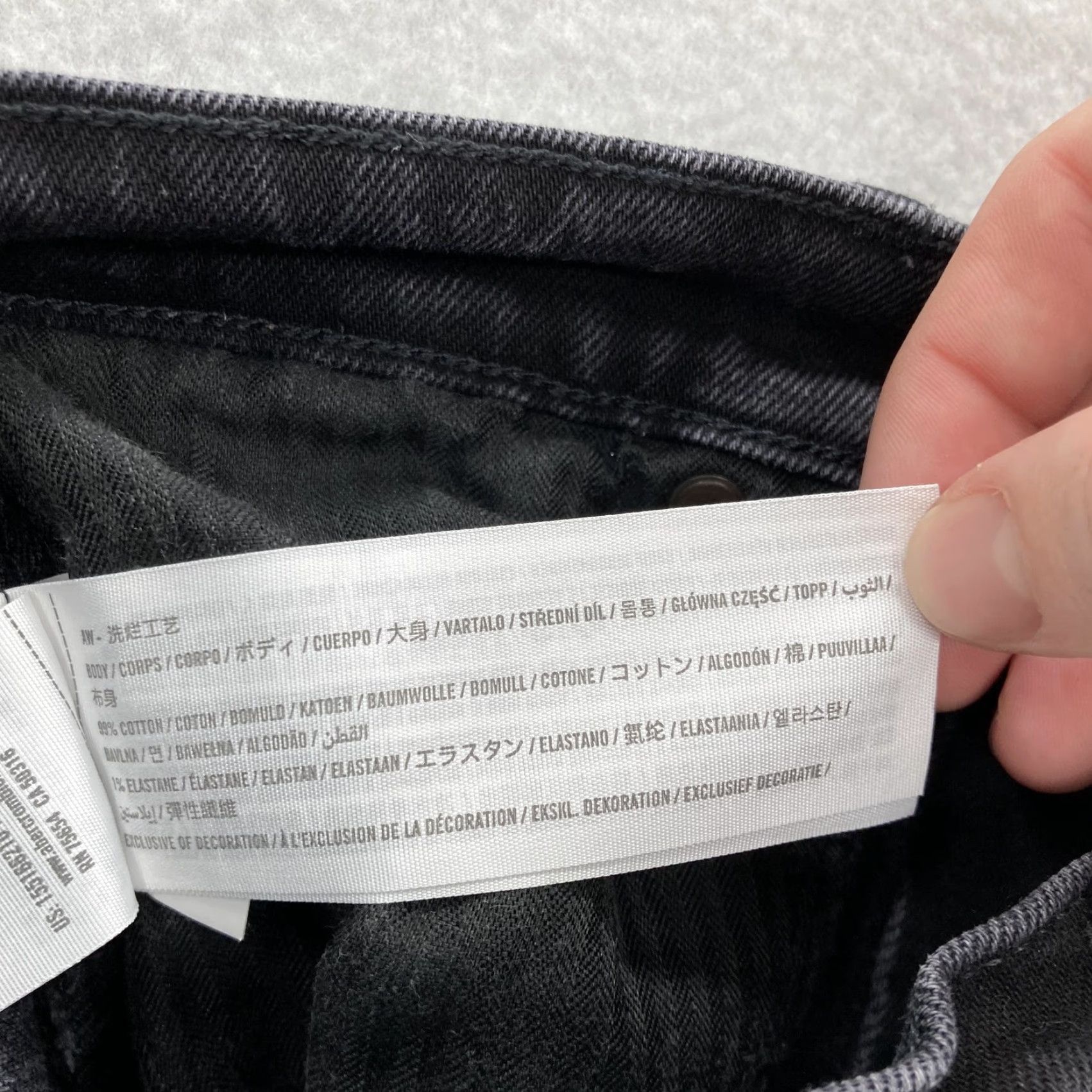 Abercrombie & Fitch Abercrombie & Fitch Jeans Womens 26/2 Short Black 90s Straight Ultra High Rise Gray Jeans 90s Size 26" / US 2 / IT 38 - 5 Thumbnail