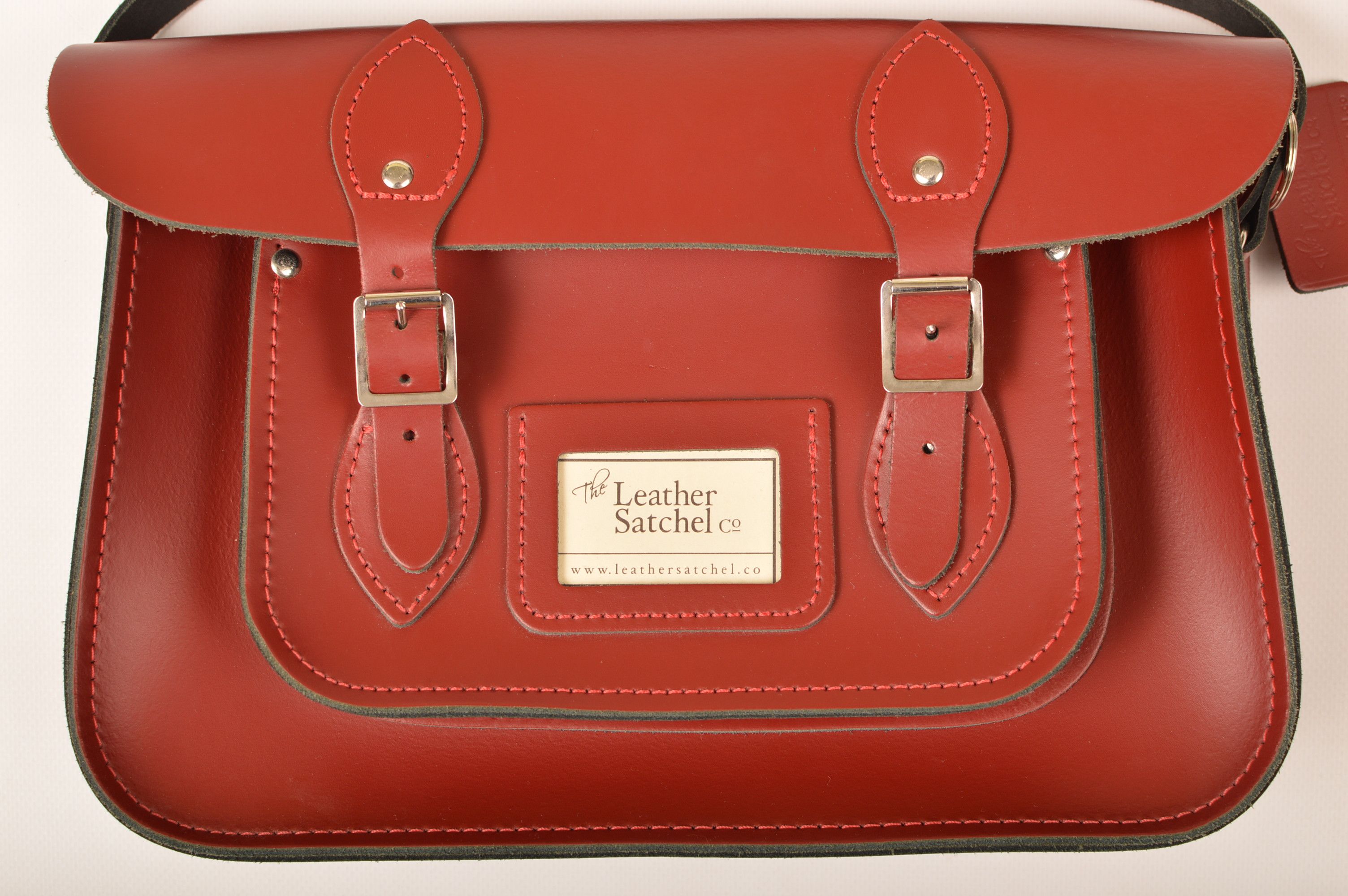 Cambridge Satchel Company × Leather The Leather Satchel Company Classic Red Leather Satchel Size ONE SIZE - 2 Thumbnail