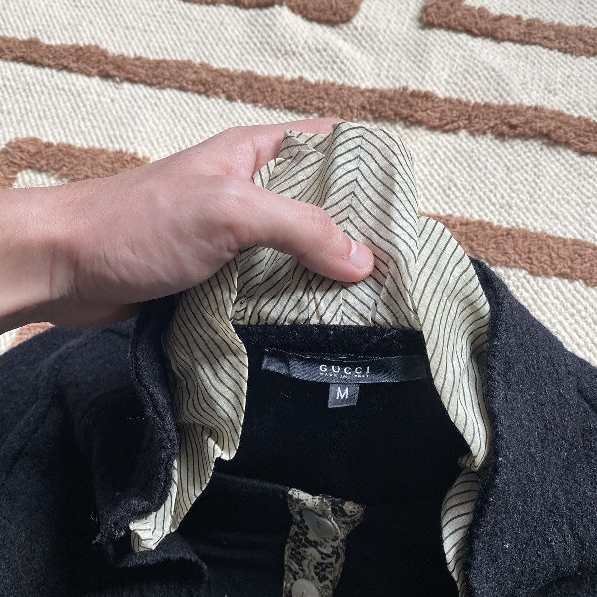 Gucci GUCCI Y2K AVANT GARDE PATCHWORK WOOL SWEATER SHIRT Size M / US 6-8 / IT 42-44 - 4 Thumbnail