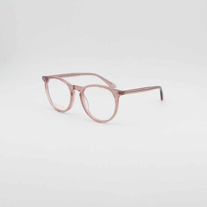 Gucci Gucci GG0027O 019 Eyeglasses Round Pink 50mm Frame Size ONE SIZE - 1 Thumbnail
